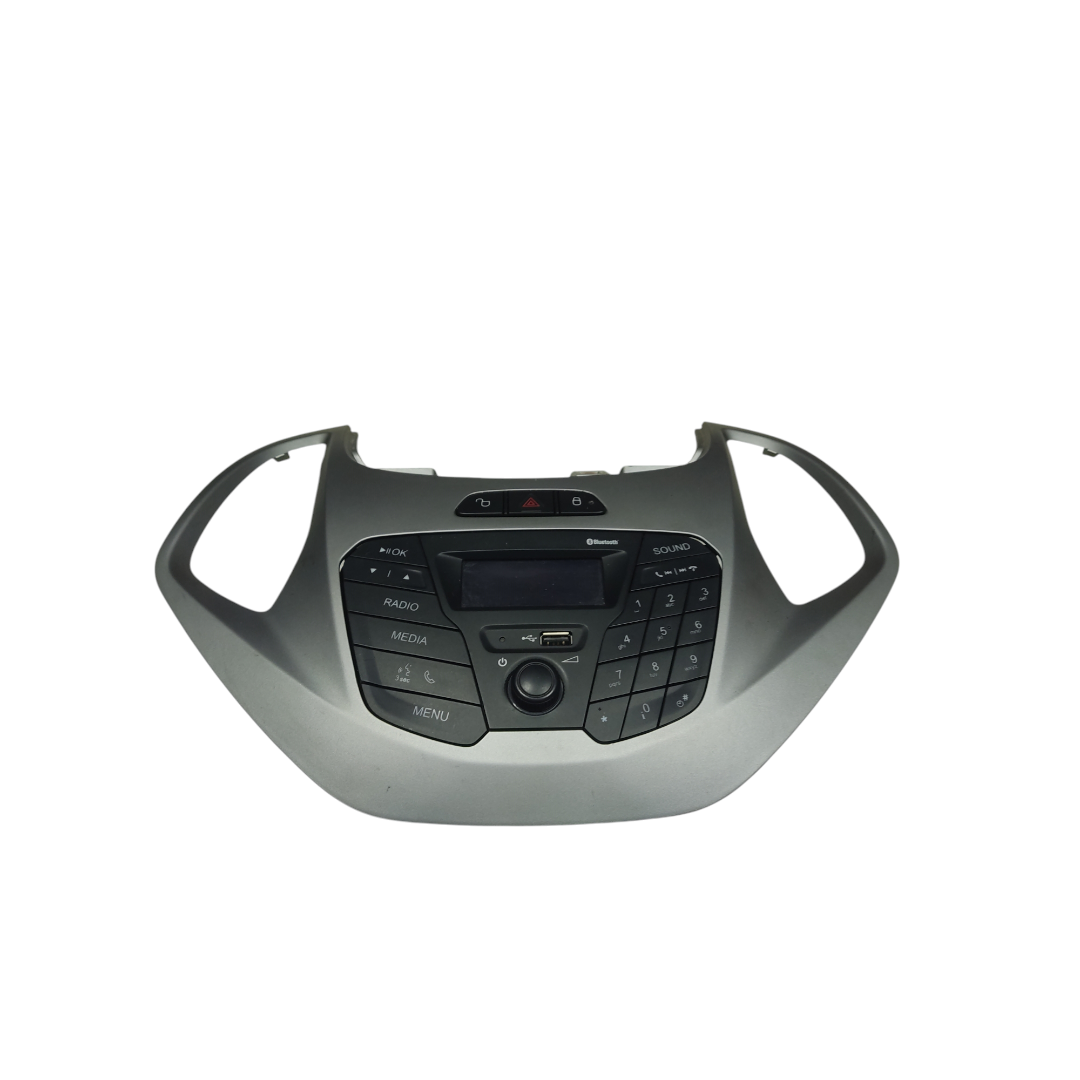 Painel frontal com rádio moldura original Ford Ka 2015 2018.