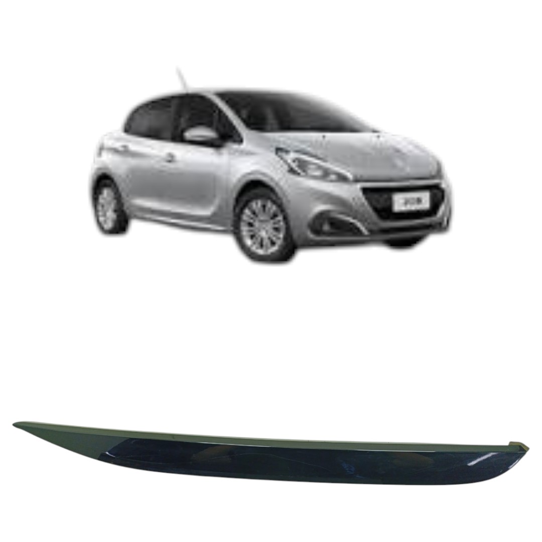 Friso Lateral Teto Direito Peugeot 208 2018 2020 Preto
