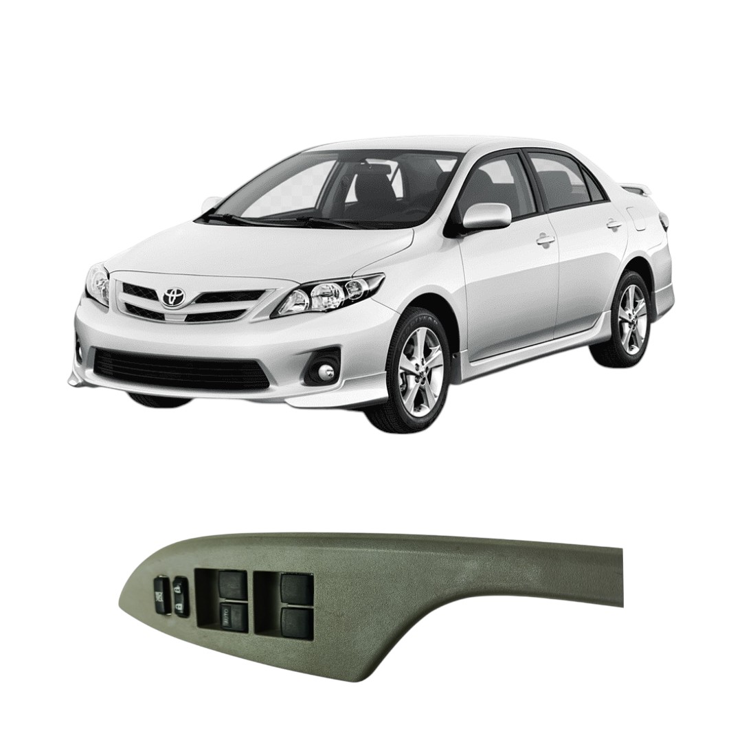 Moldura Do Botão Do Vidro Elétrico Dianteiro Esquerdo Toyota Corolla 2009 2014