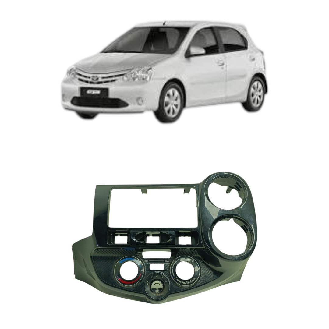 Moldura Central Painel Multimídia Toyota Etios 2013 2020 Preto