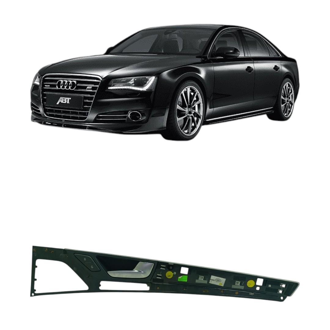 Moldura Painel Porta Traseira Direita Audi A8 S8 2011 2018 Preto