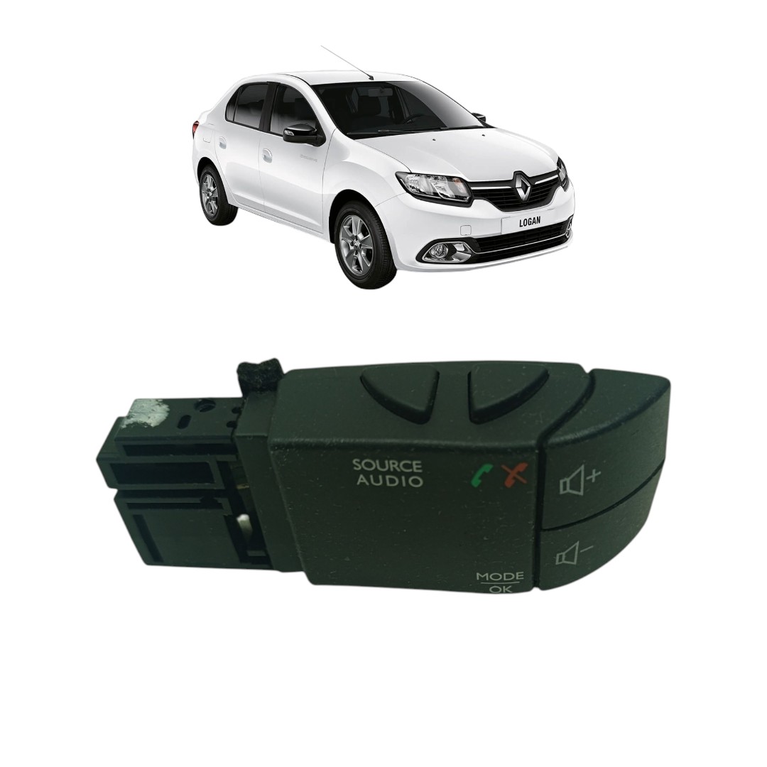 Comando De Som E Chamada Renault Logan 2014 2021.