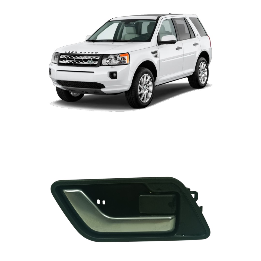 Maçaneta Interna Traseira Esq Land Rover Freelander 2 2009 2012 Preto Traseira
