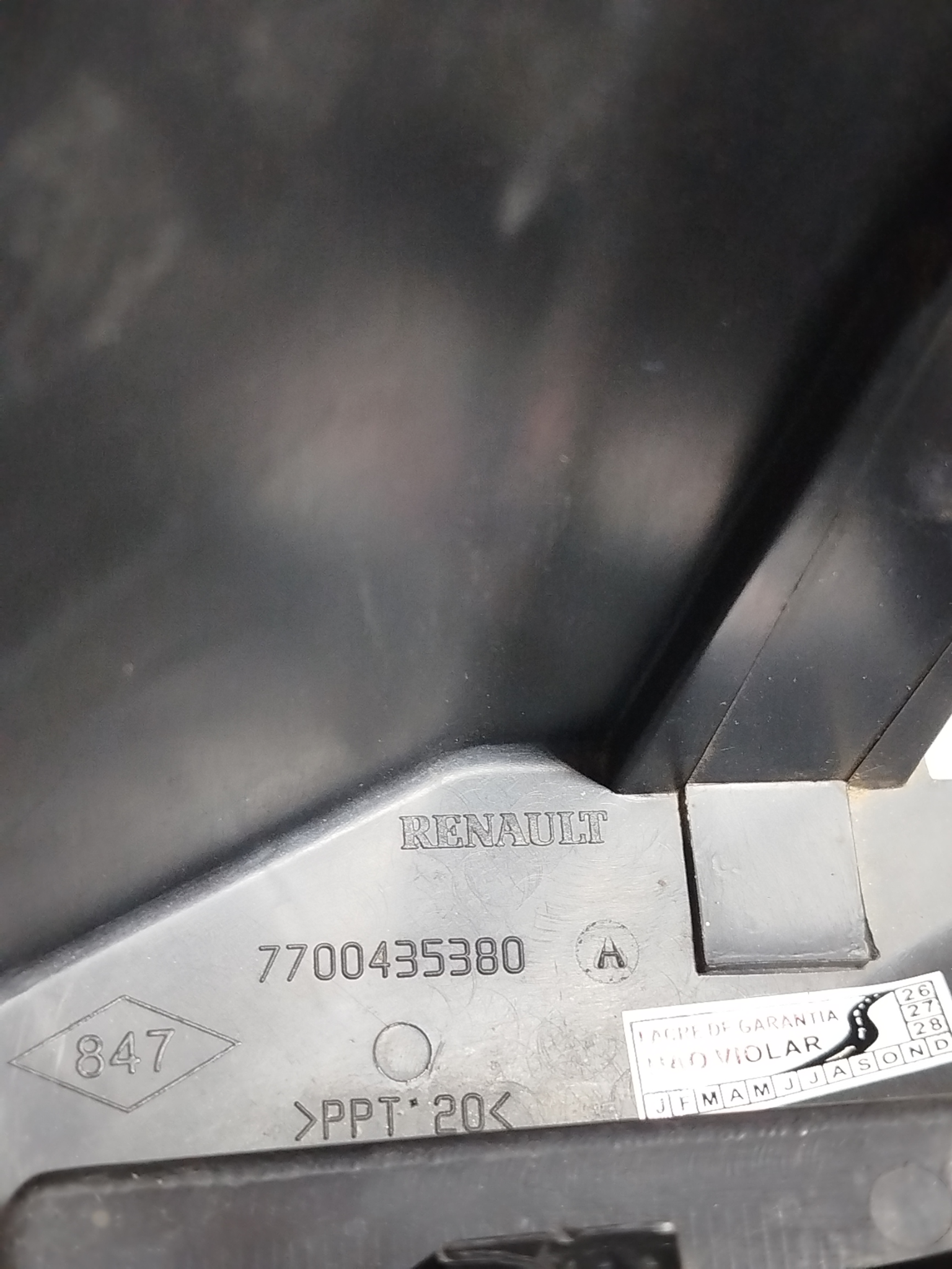 Suporte Caixa Fusível Renault Clio 2004 7700435380 2