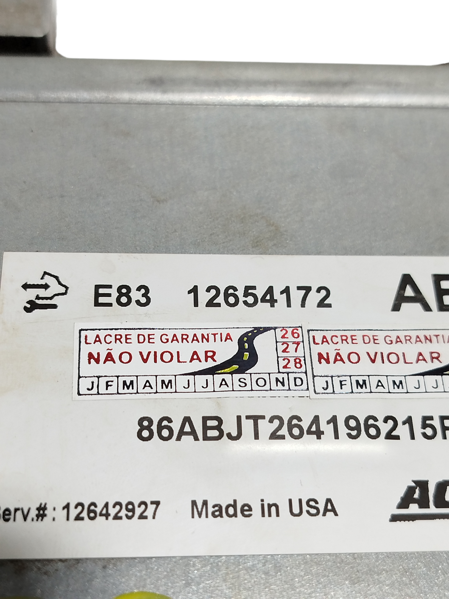 Módulo Injeção Chevrolet Onix 1.0 Flex 2015 12654172 2