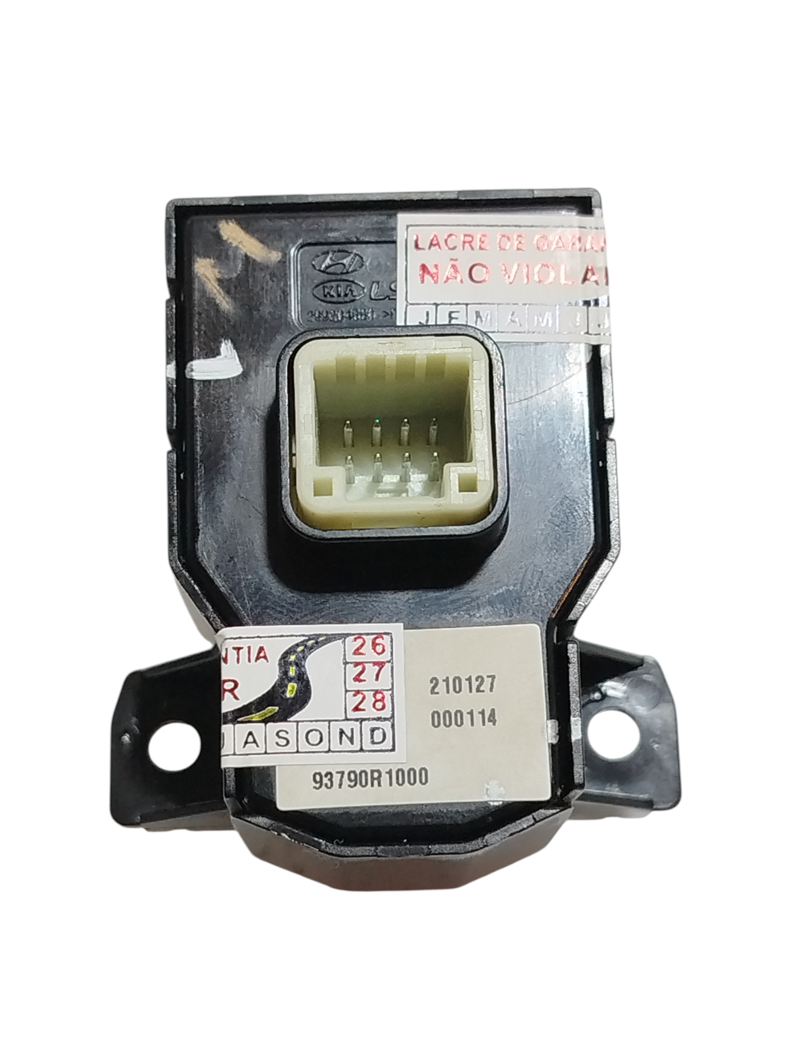 Botão Trava Pisca Alerta Hyundai Hb20 2021 299204659 Preto 7