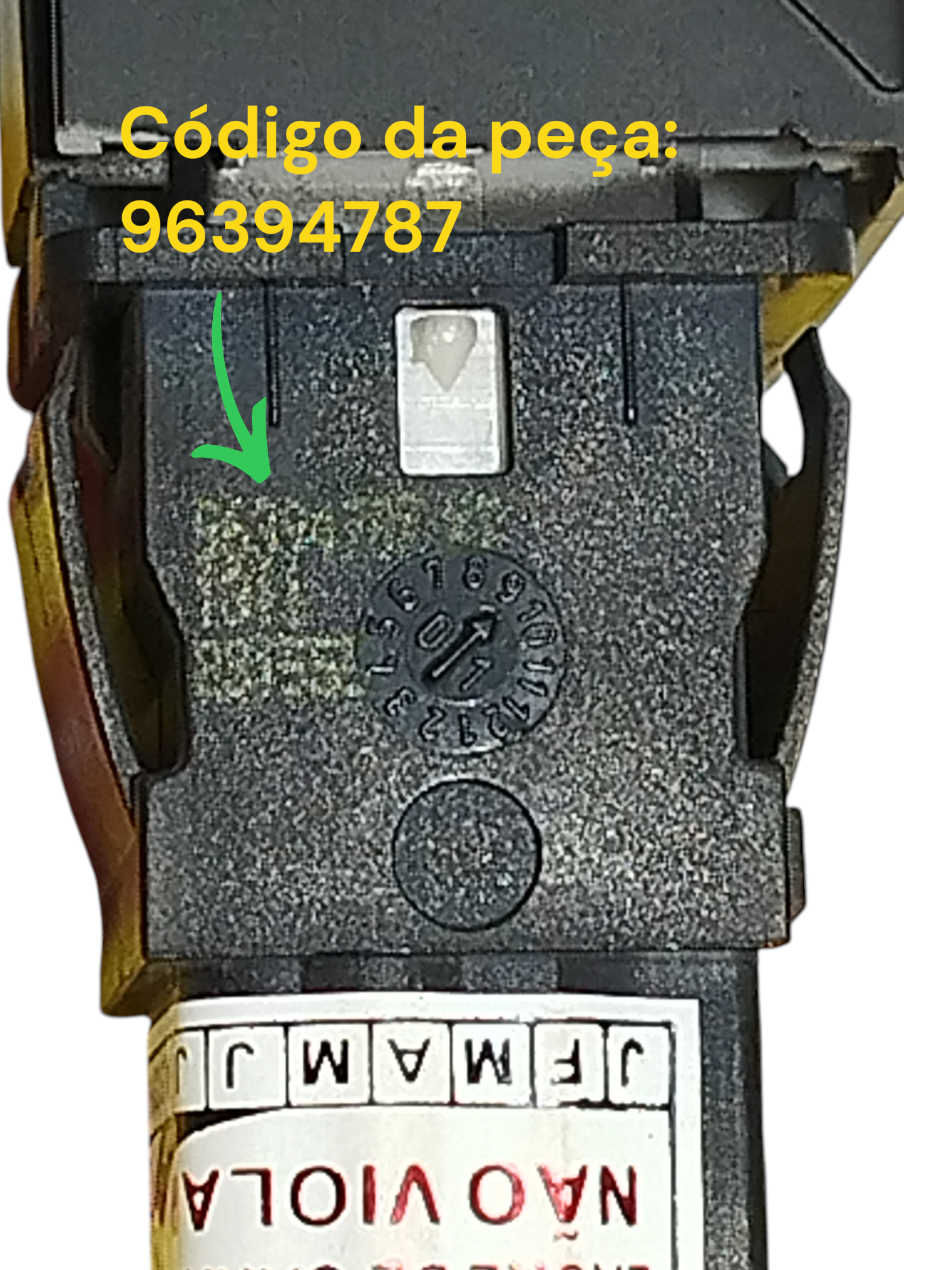 Botão Falso Painel Central Esquerdo Peugeot 307 96394787 2