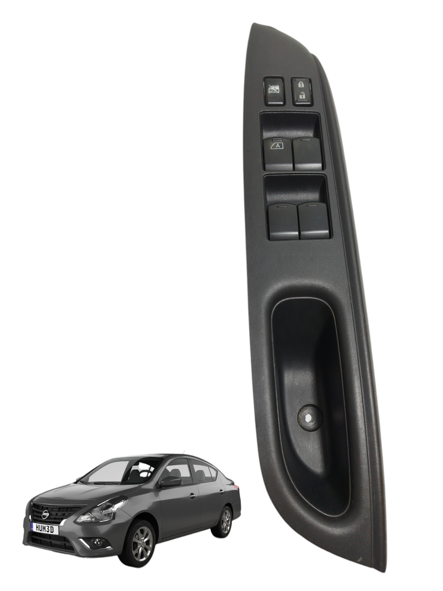 Moldura Botões Comando Vidro Motorist Diant Esq Nissan Versa