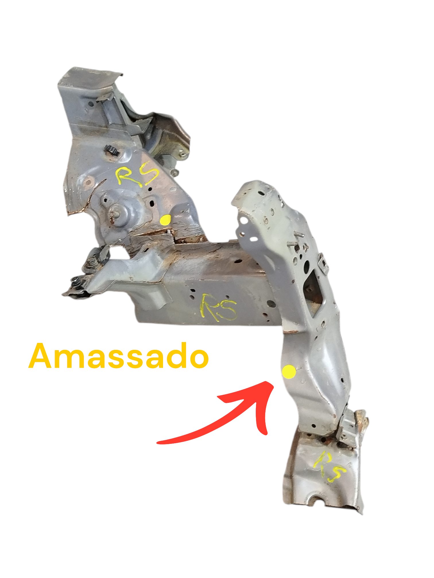 Ponta Longarina Diant Esq Motorista Hyundai Hb20 2022 Cinza