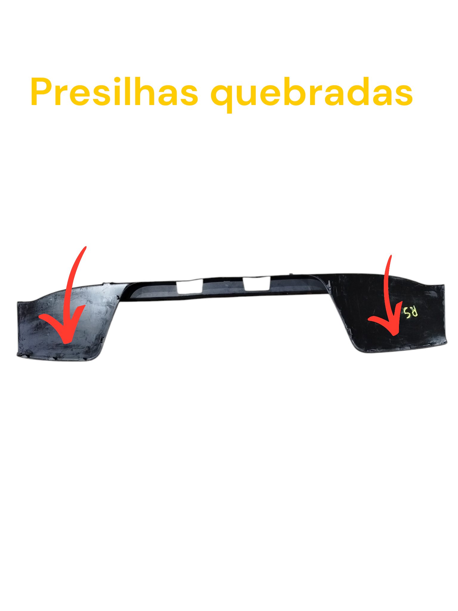 Aplique Parachoque Traseiro Volkswagen Amarok 2h7807512