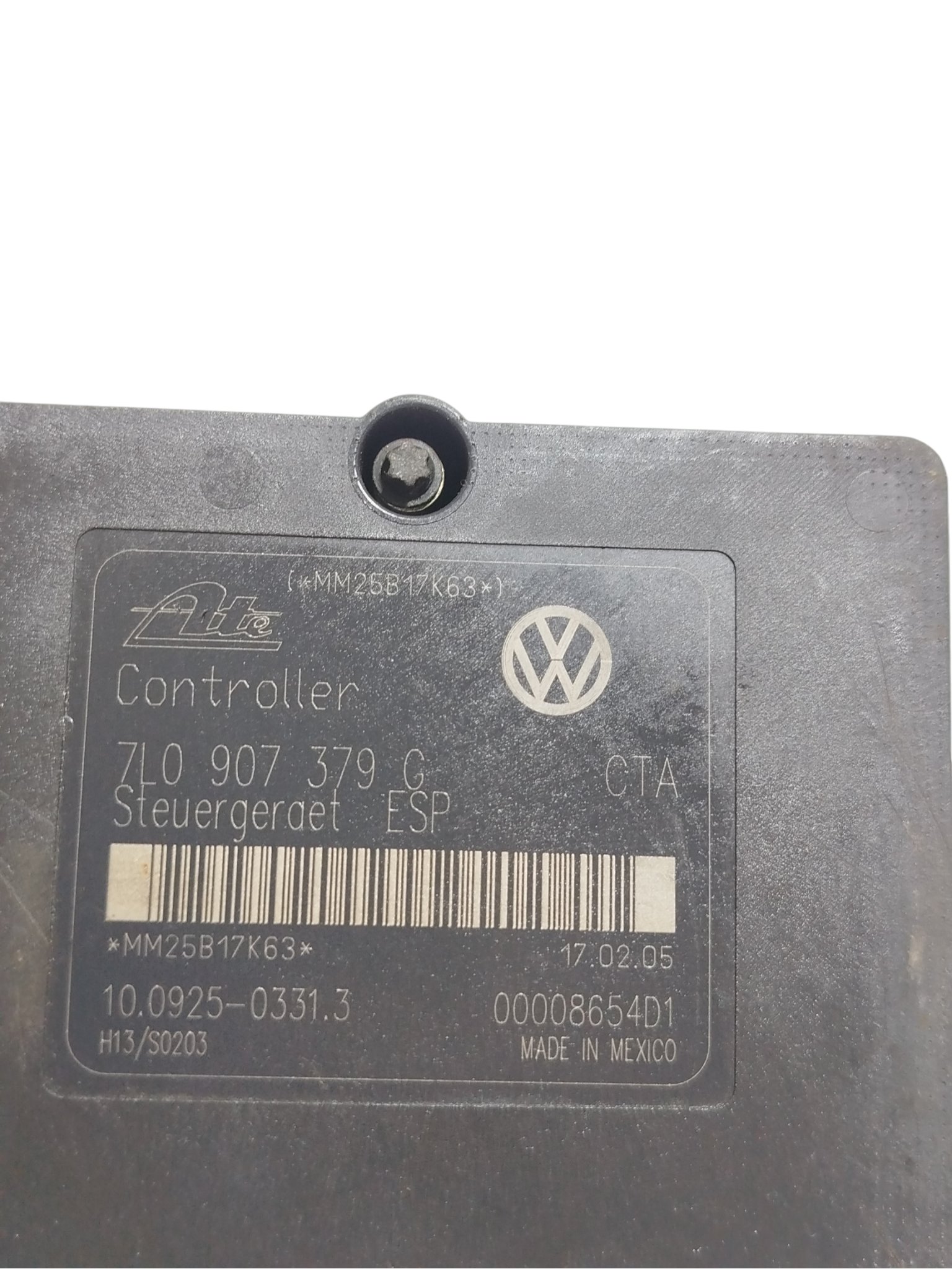 Módulo Abs Vw Touareg Original 4.2 V8 Aut 2005 7L0614111H 9