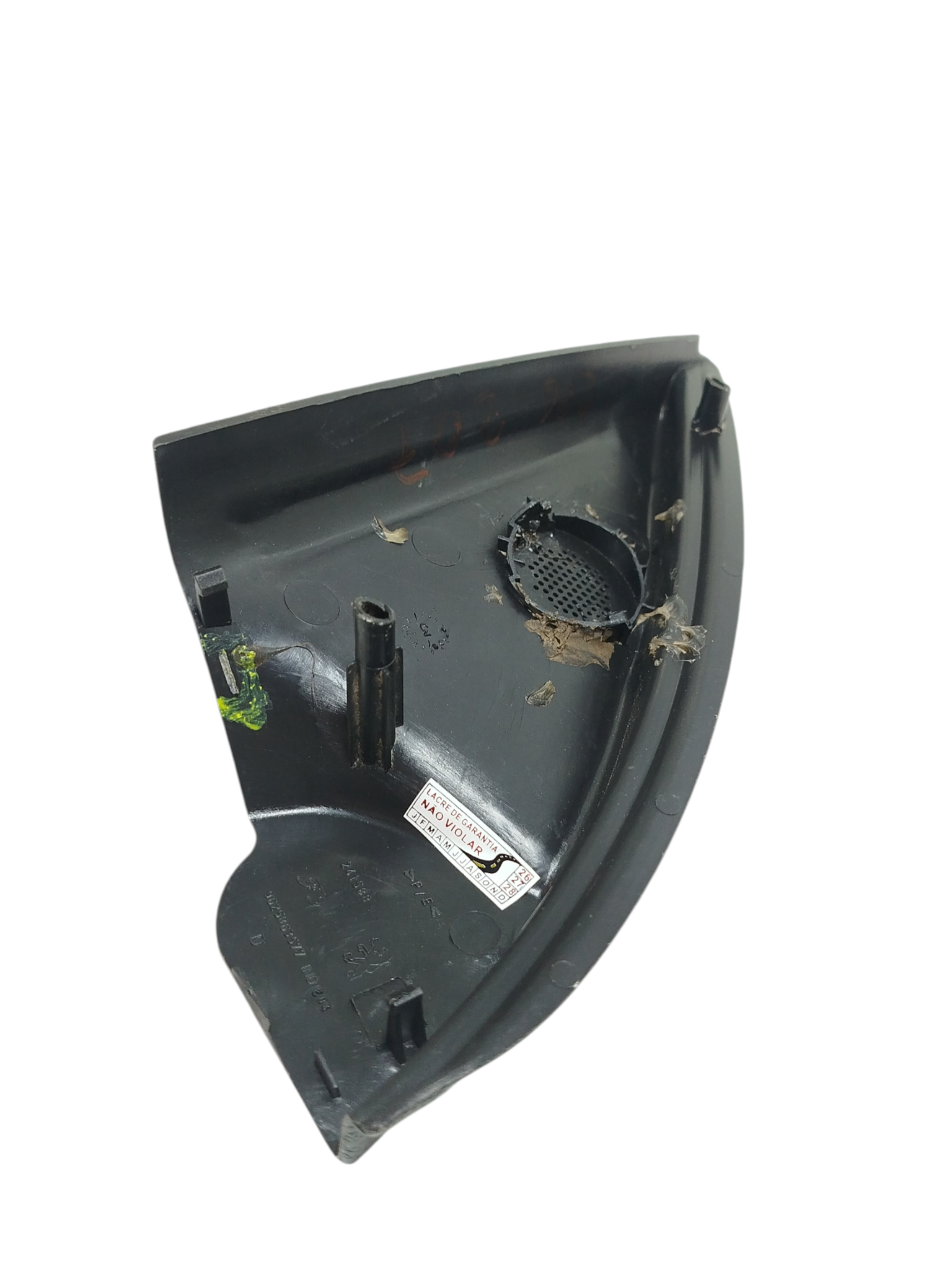 Moldura Interna Retrovisor Direito Peugeot 206 2004 Preto 4