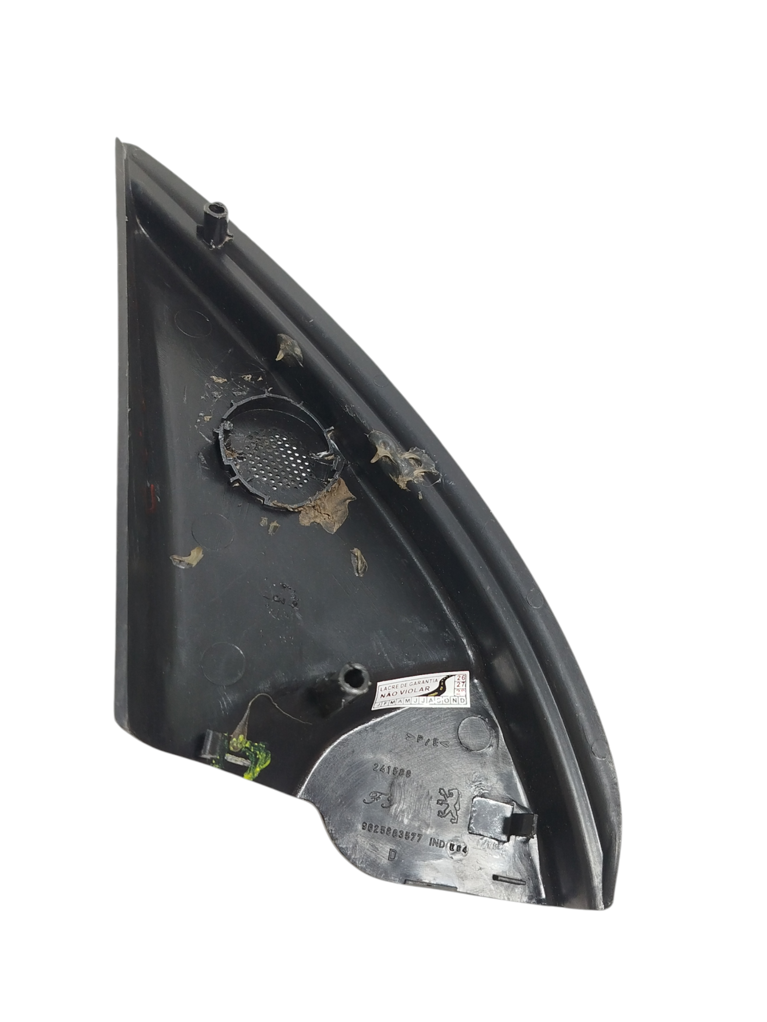 Moldura Interna Retrovisor Direito Peugeot 206 2004 Preto 5