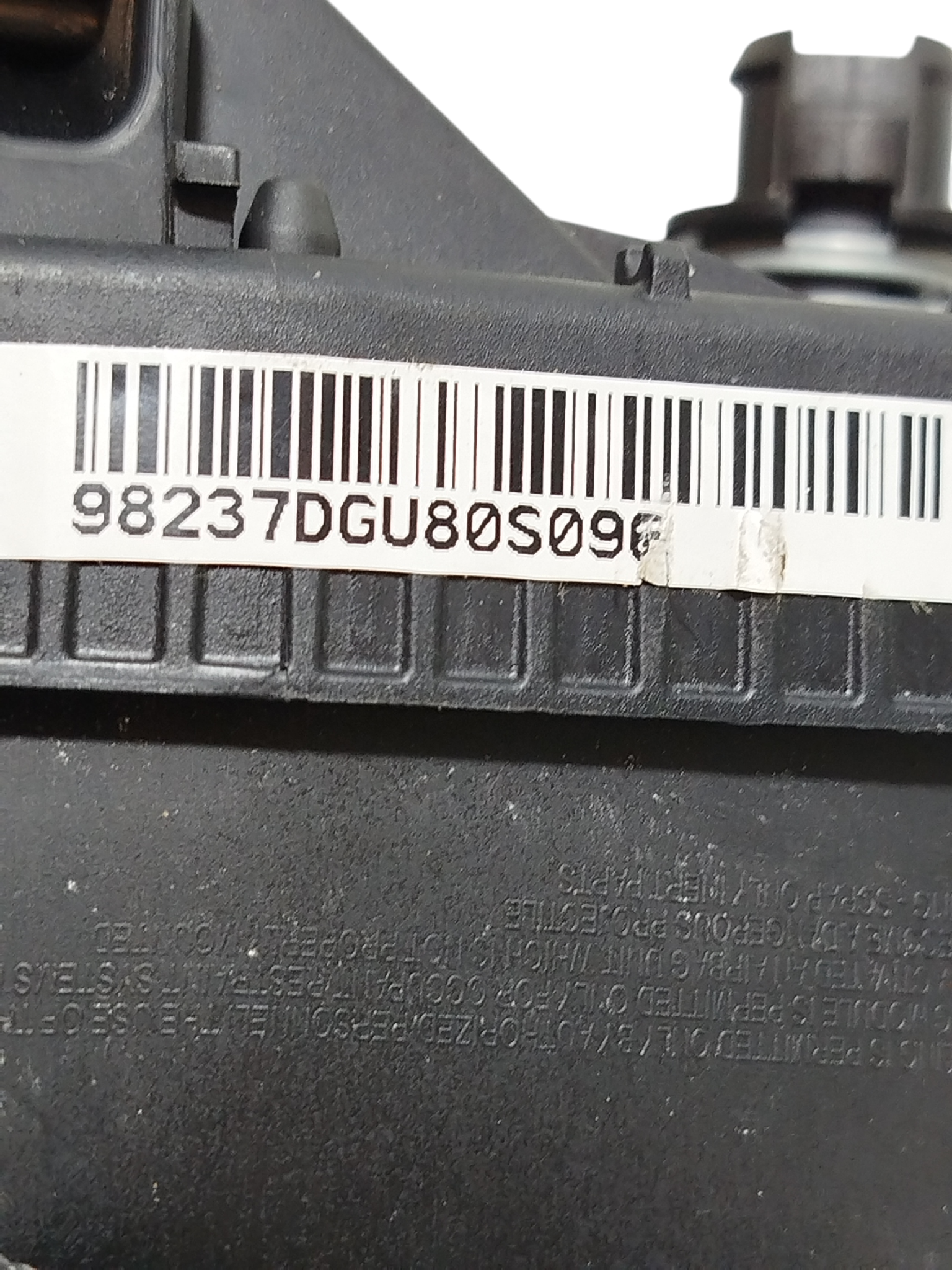 Bolsa Airbag Volante Spin Manual 2018 1.8 34105660 6