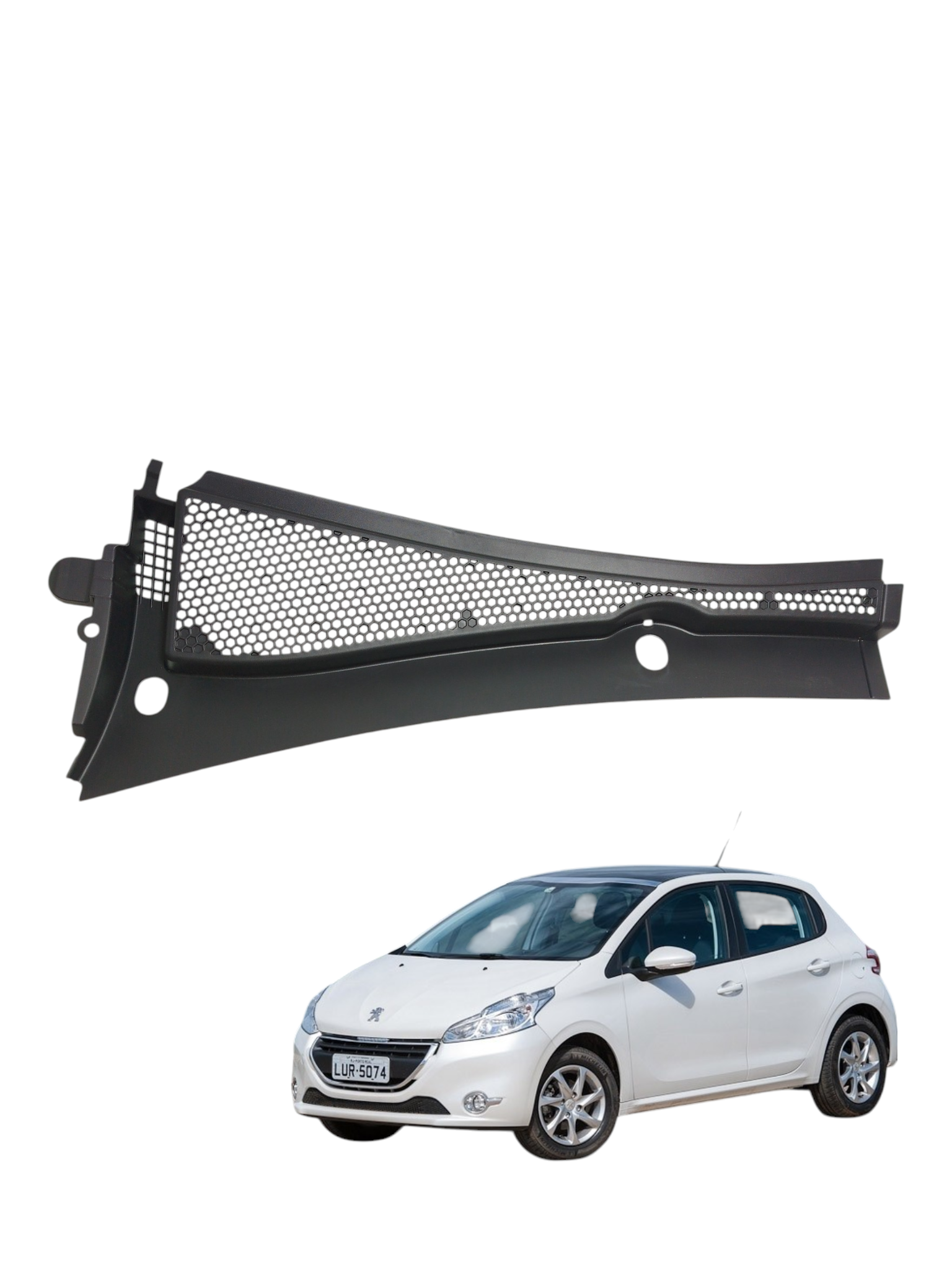 Grade Churrasqueira Esquerda Peugeot 208 2014 9677425380