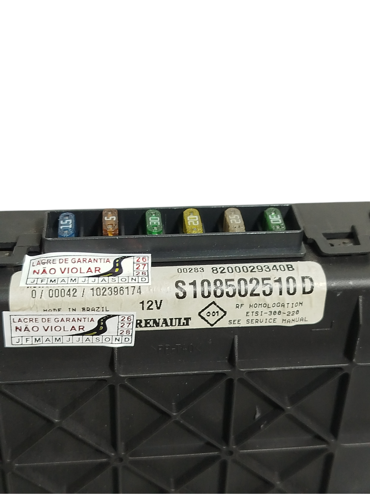 Kit Code Modulo Renault Scenic 1.6 16v 01 Sirius S108502510D 2