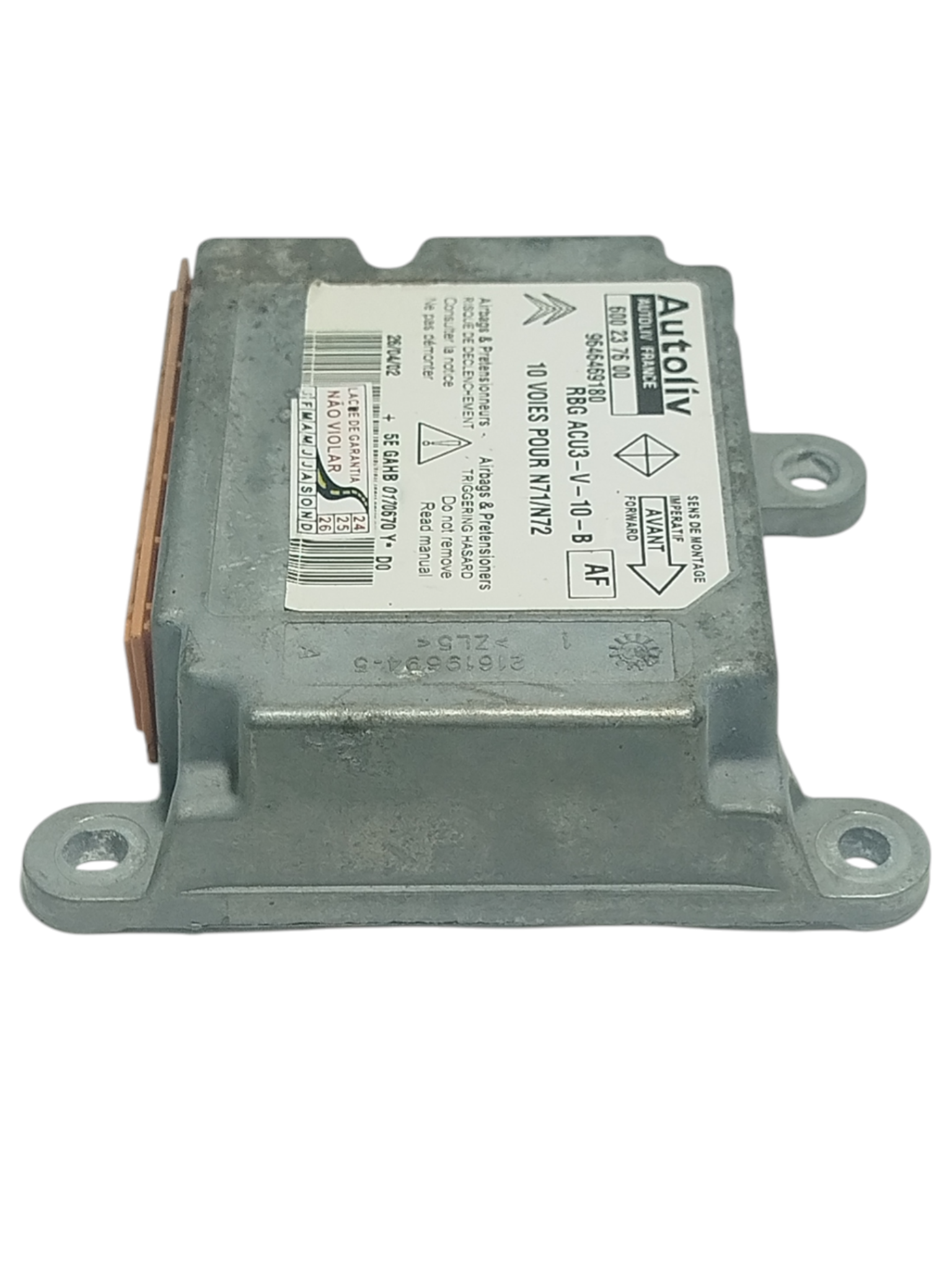 Módulo Airbag Citroen Xsara Glx 1.6 2002 9646469180 4