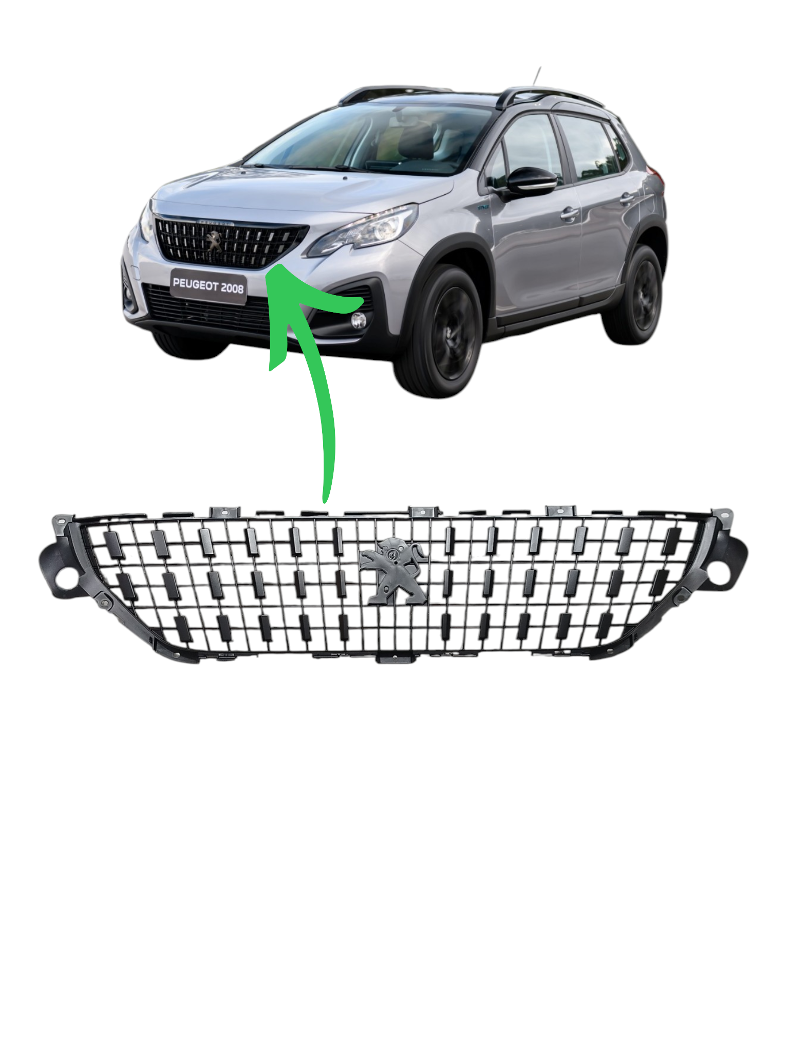 Grade Superior Peugeot 2008 9829236477 Preto 1