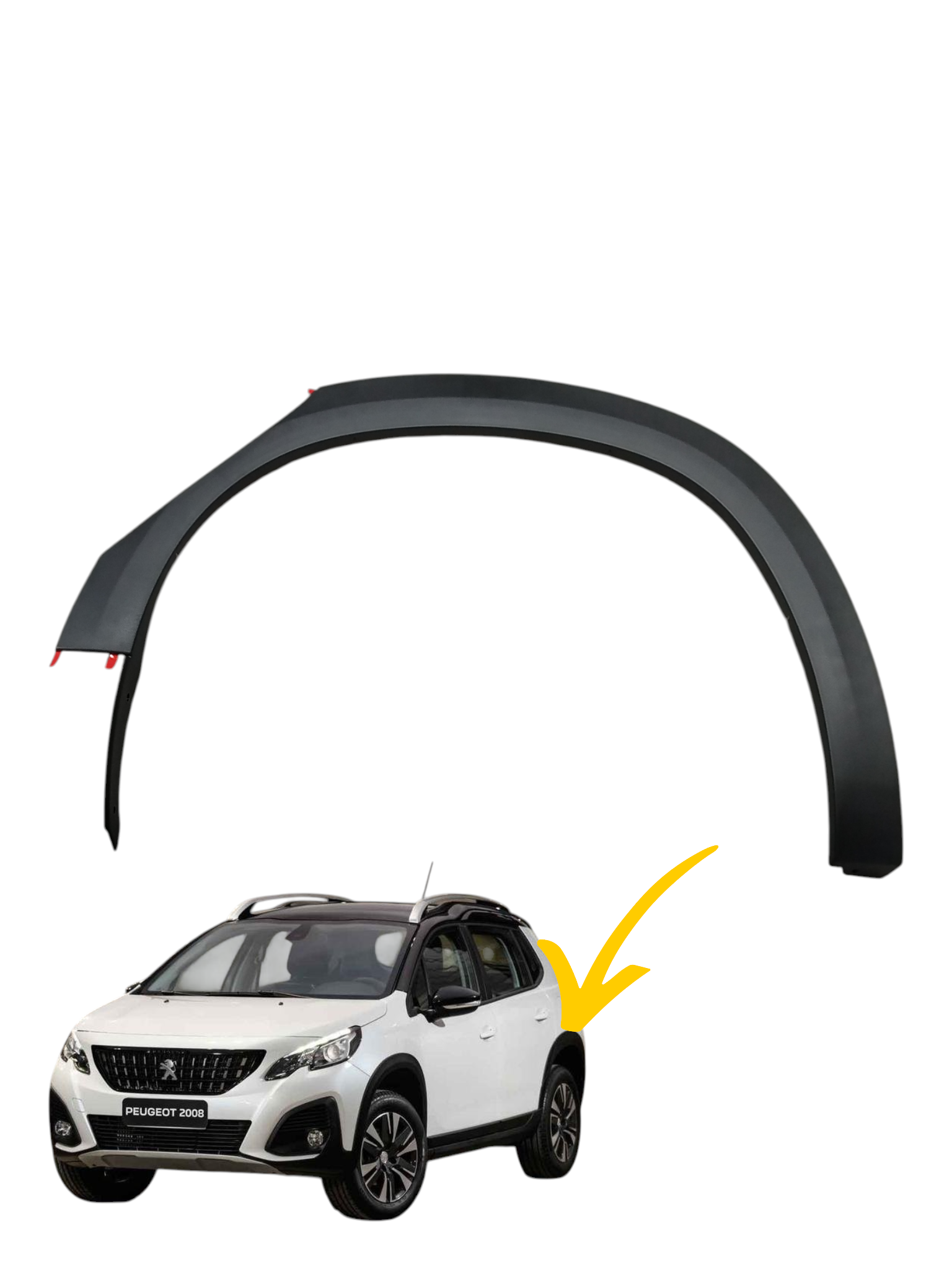 Aplique Para-lama Traseiro Esquerdo Peugeot 2008 9829999680
