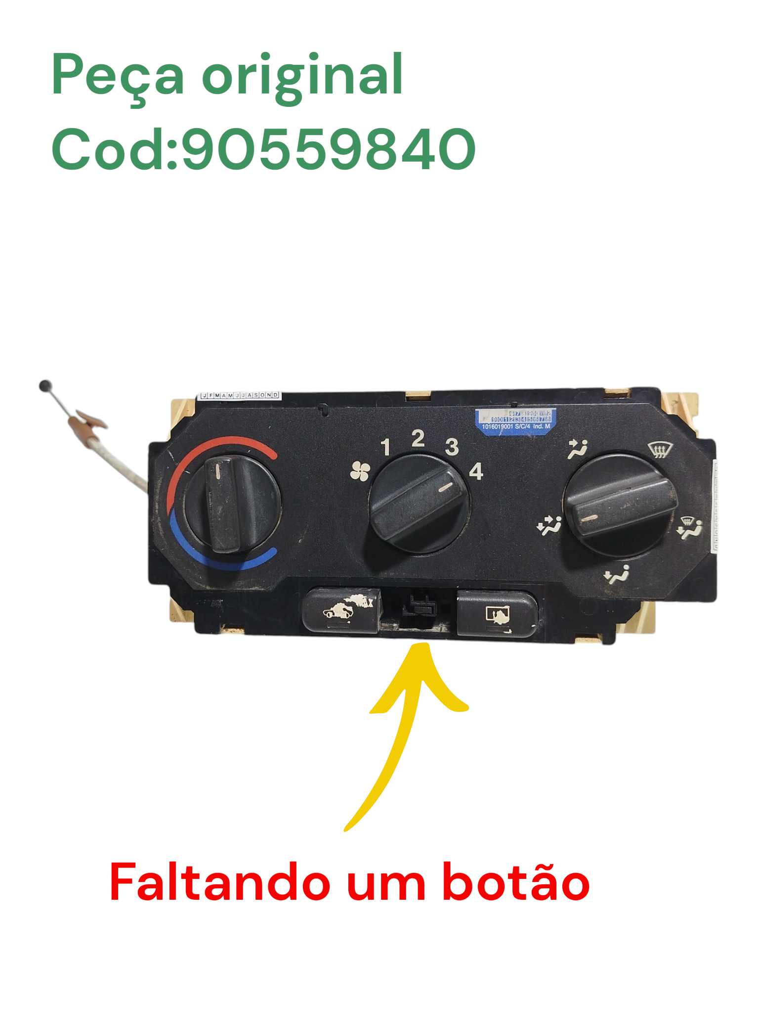 Comando Ar Condicionado Gm Astra 1999 a 2011 90559840 9