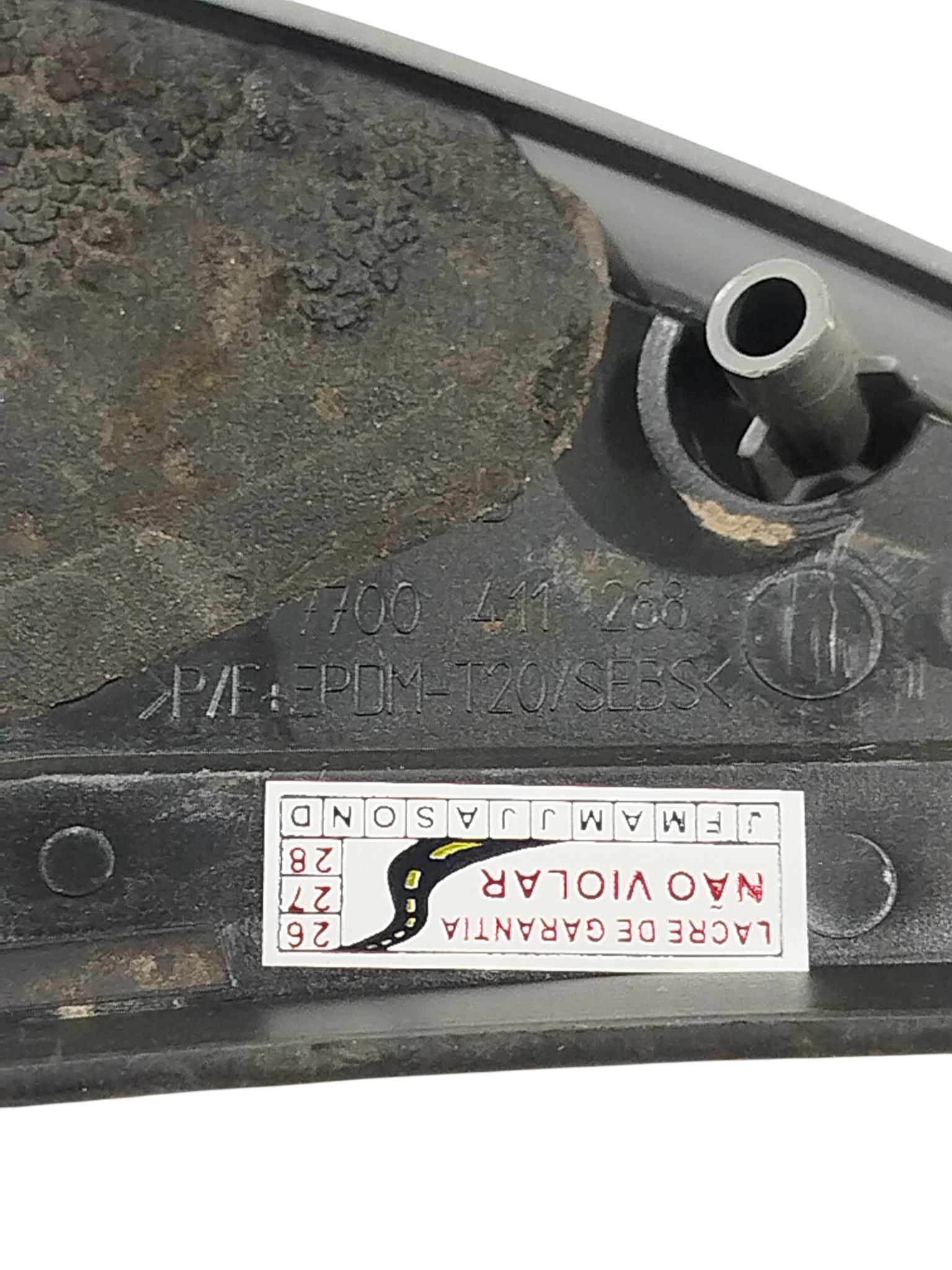 Moldura Interna Retrovisor Esq Motorista Renault Clio 2001 3