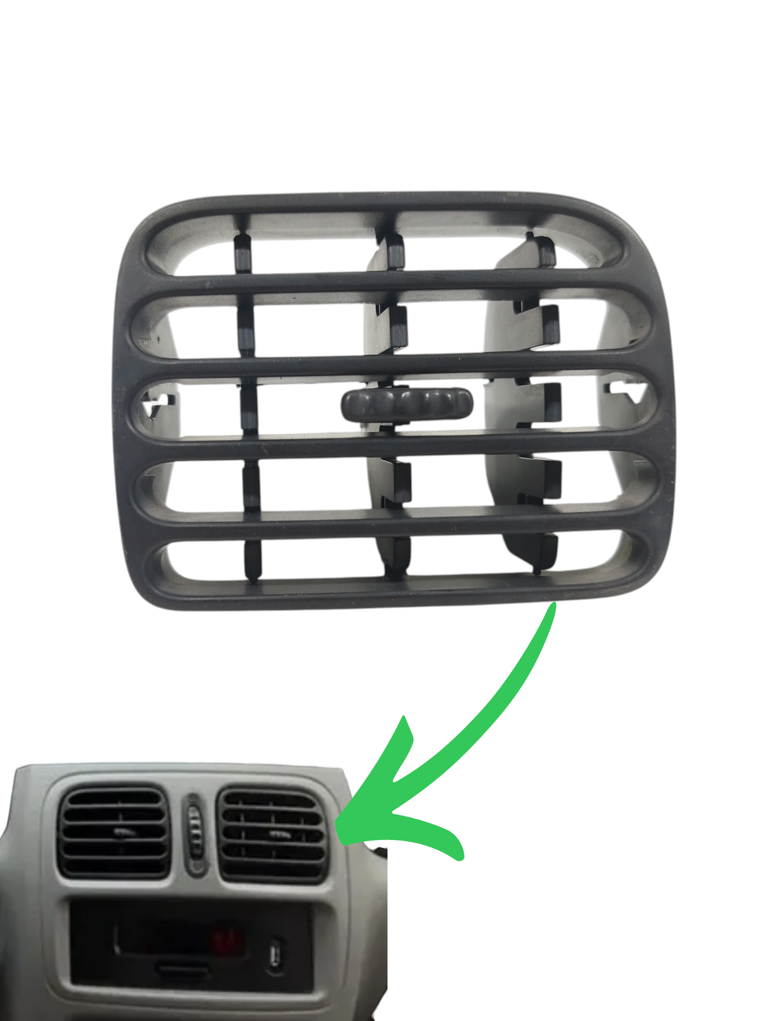 Grade Central Direit Ar Cond Renault Clio 2001 95067110 8