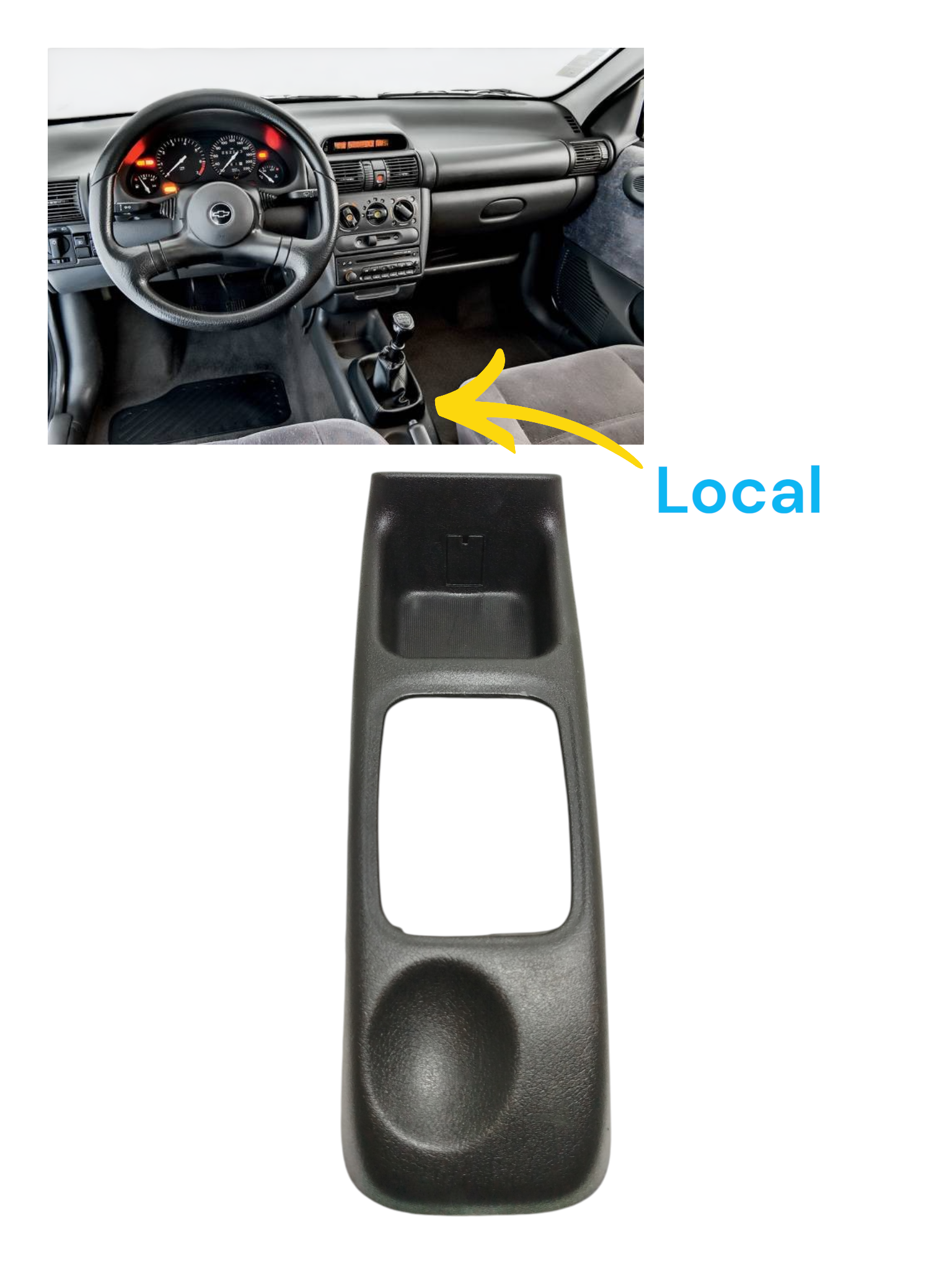 Console Central Chevrolet Corsa 2003 90436792 10