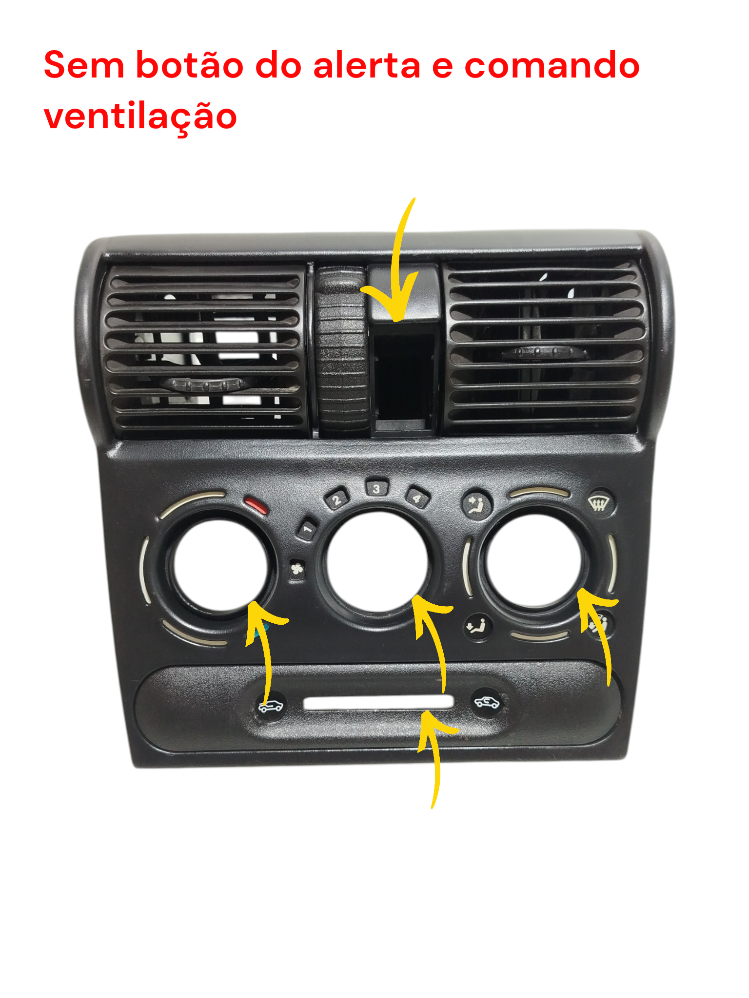 Moldura Difusor Comando Ar Condicionado Gm Corsa 2001 2