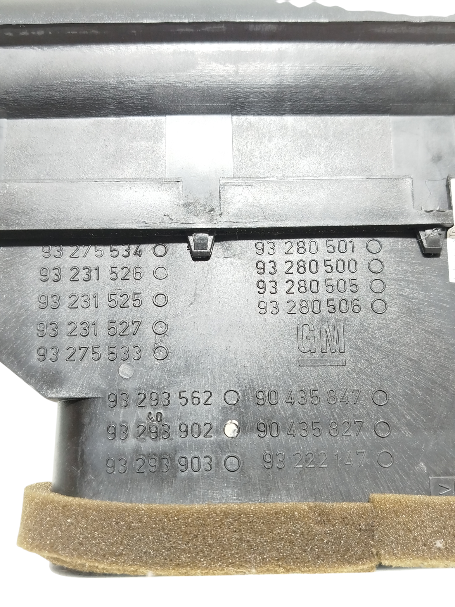 Moldura Difusor Comando Ar Condicionado Gm Corsa 2001 1