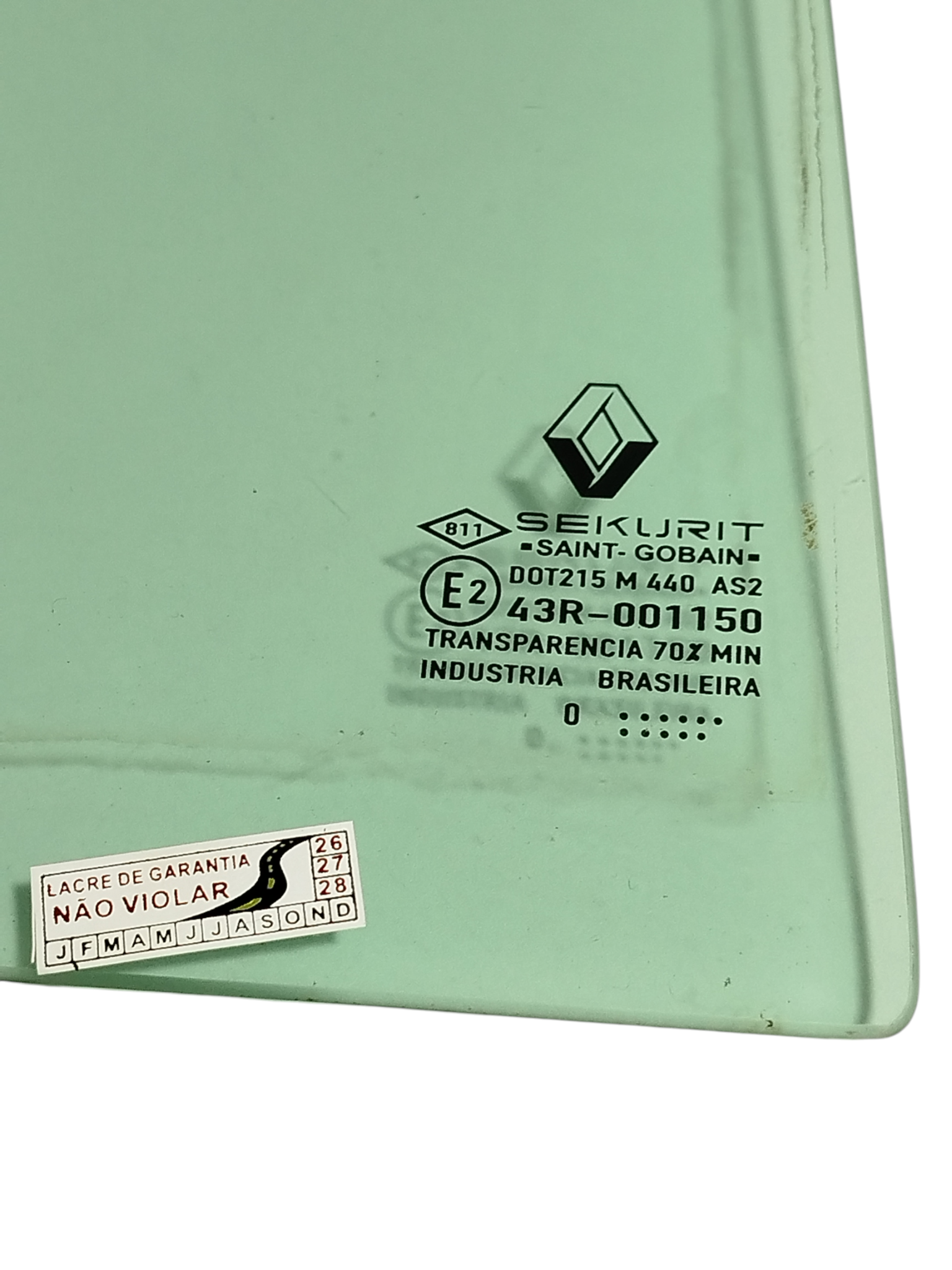 Vidr Fixo Lateral Tras Direito Renault Clio 2001 43r001150 2