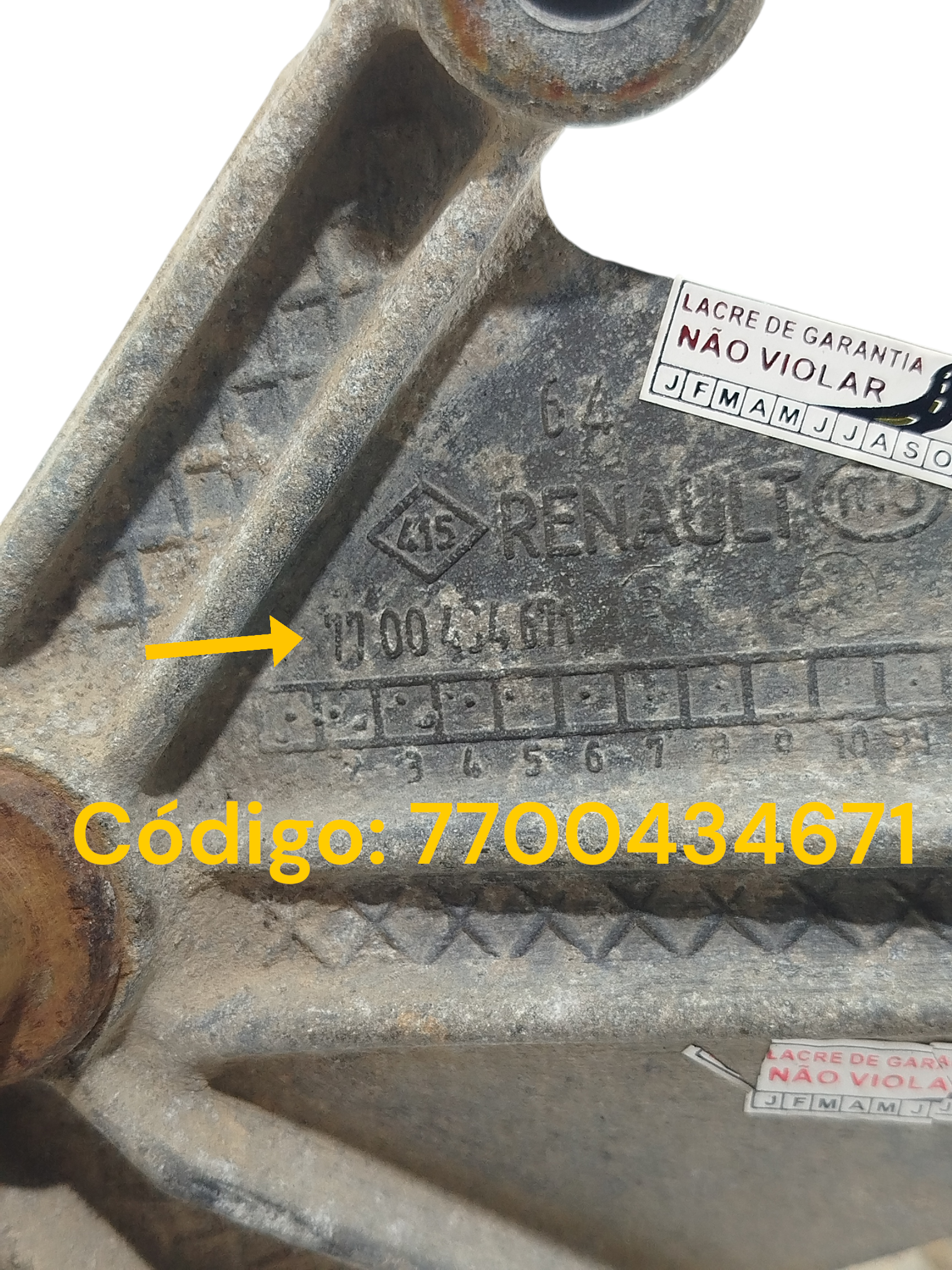 Suporte Coxim câmbio Renault Clio 2001 7700434671 2