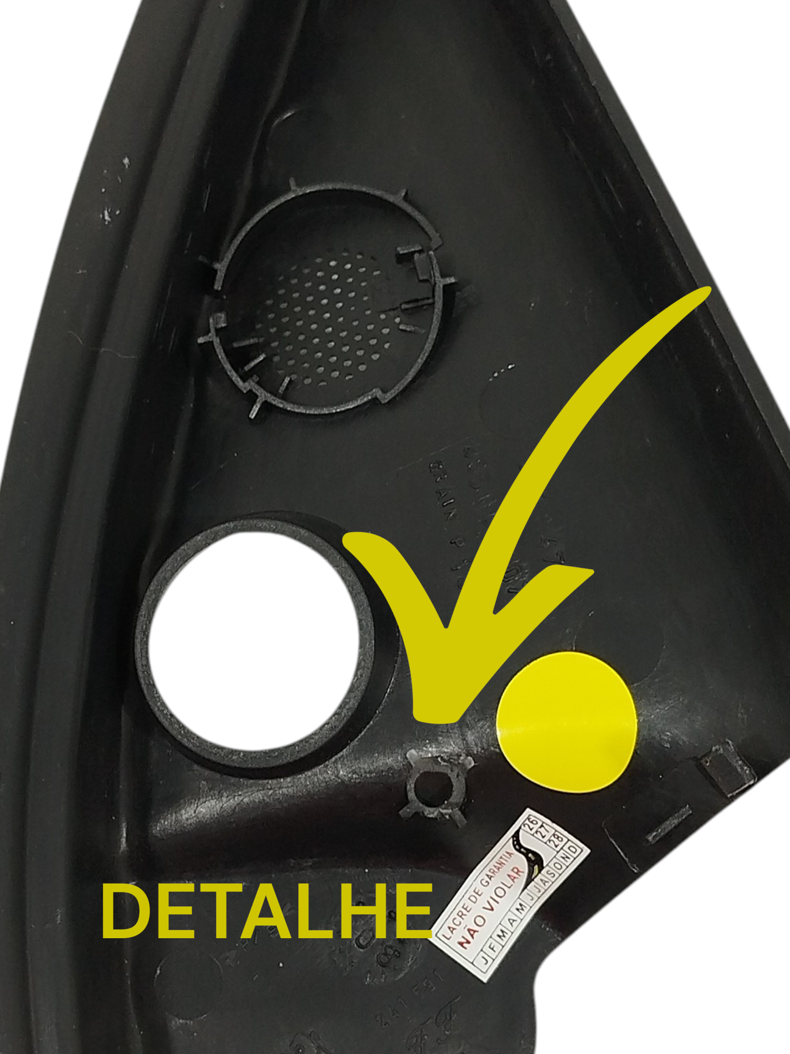 Moldura Interna Esquerdo Retrovisor Peugeot 206 207 Orig 5