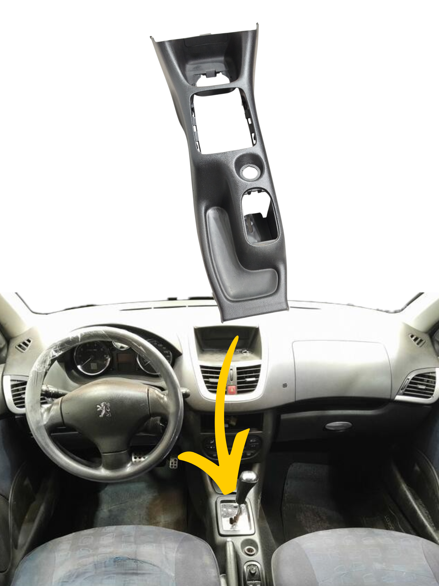 Console Central Peugeot 207 2009 9683804777 9