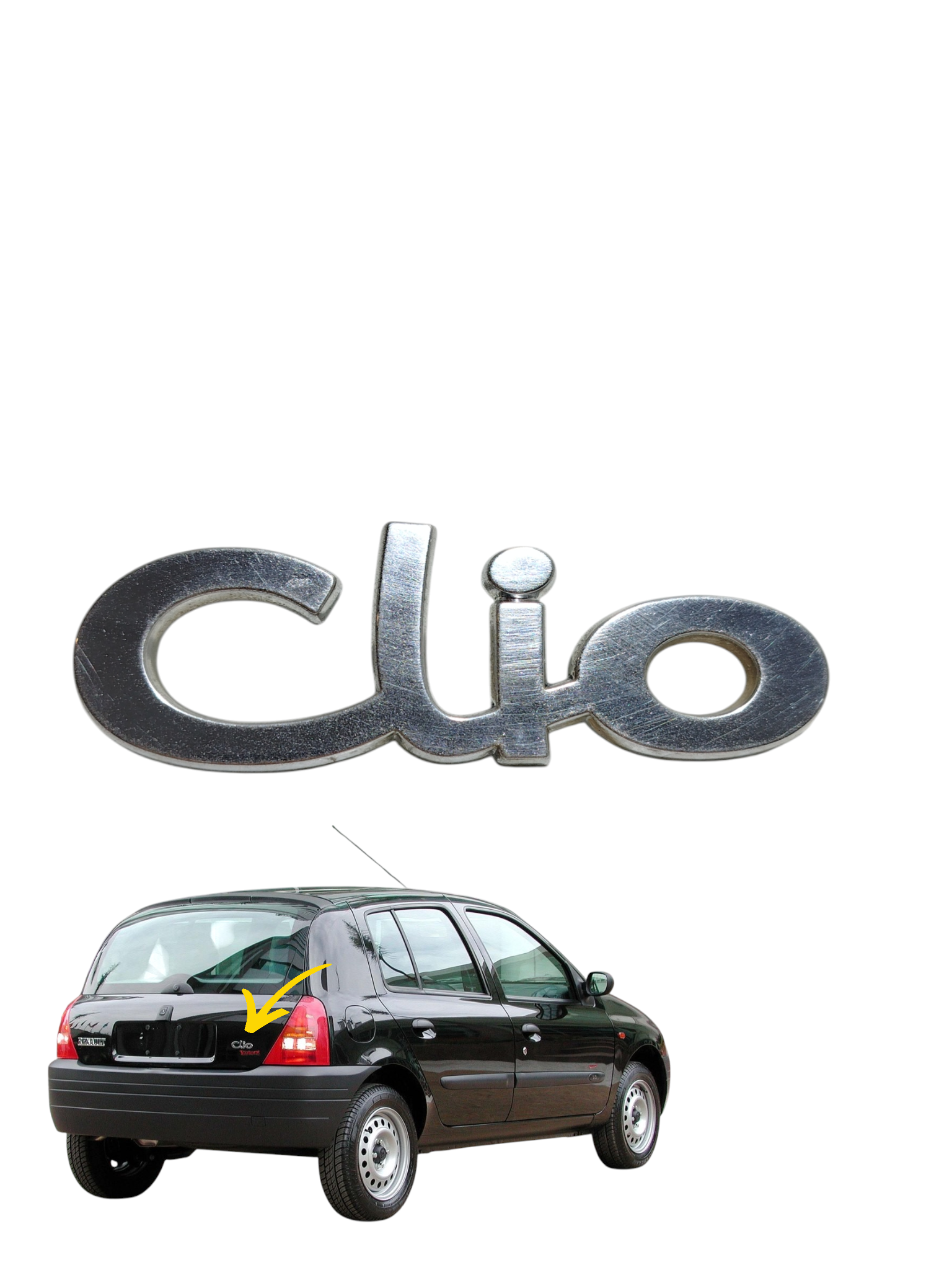 Emblema Tampa Traseira Renault Clio 2000 8