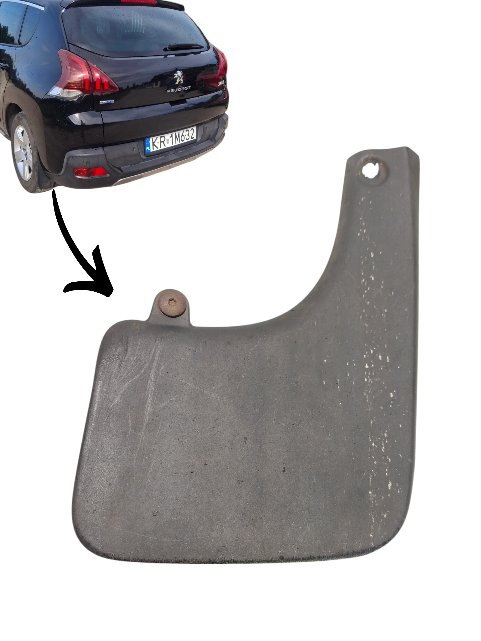 Capa Roda Traseir Esq Motorista Peugeot 3008 2009 A 2016 Ori 8