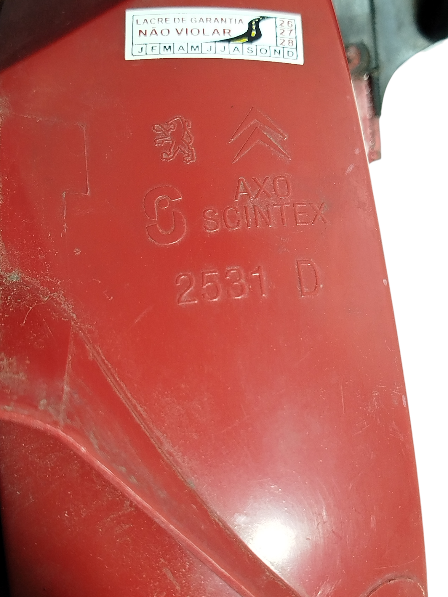 Lanterna Traseira Direita Passageiro Peugeot 206 2001 Orig 2