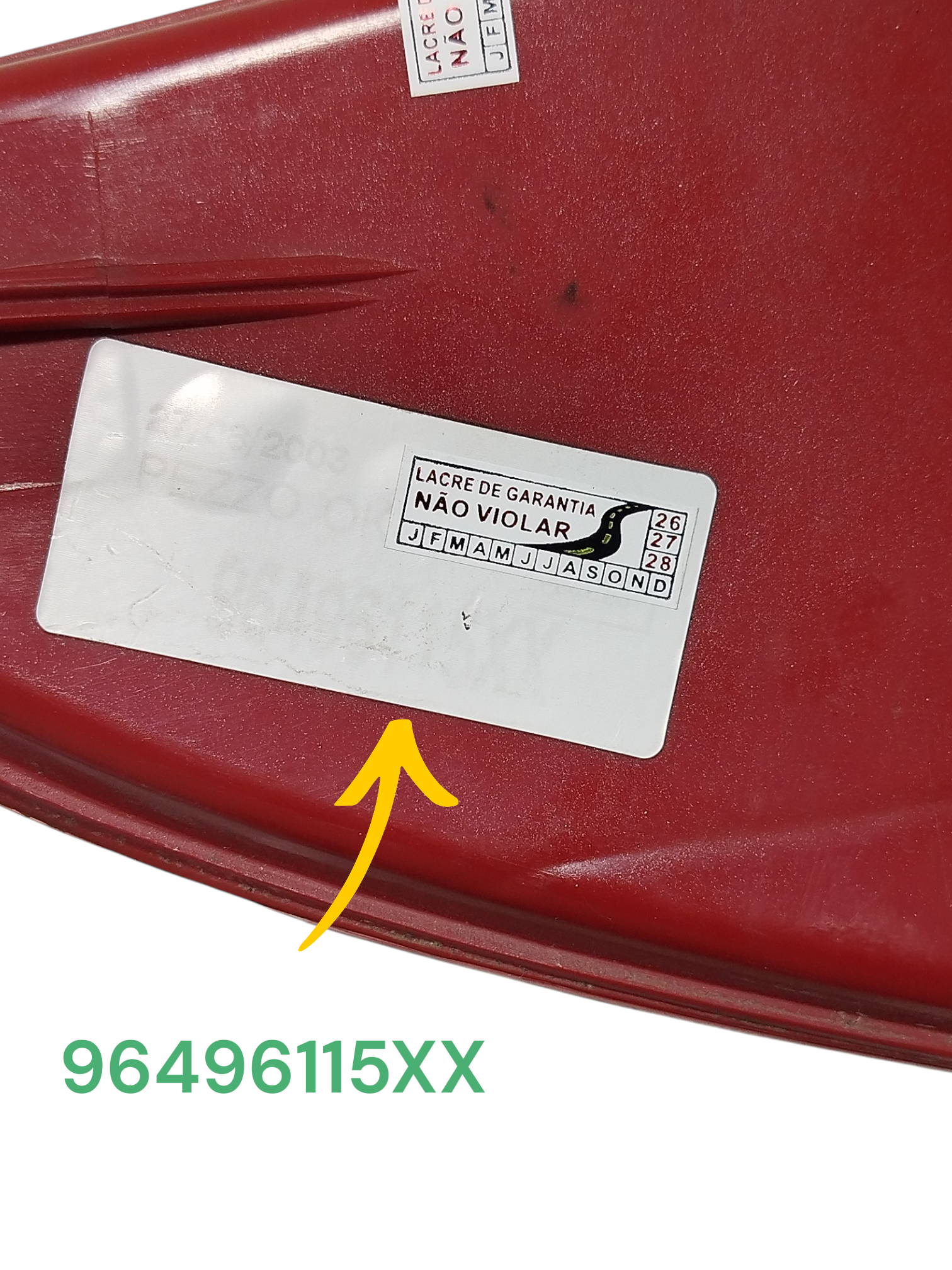 Lanterna Traseira Direita Passageiro Peugeot 206 2001 Orig