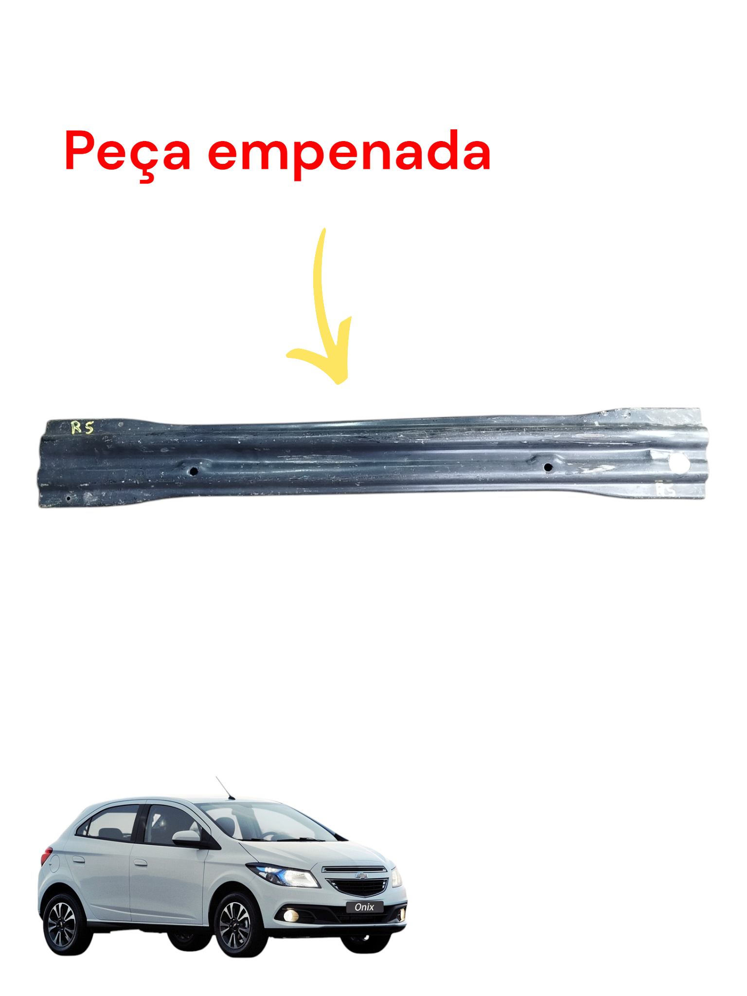 Alma Viga Parachoque Dianteiro Chevrolet Onix 2013