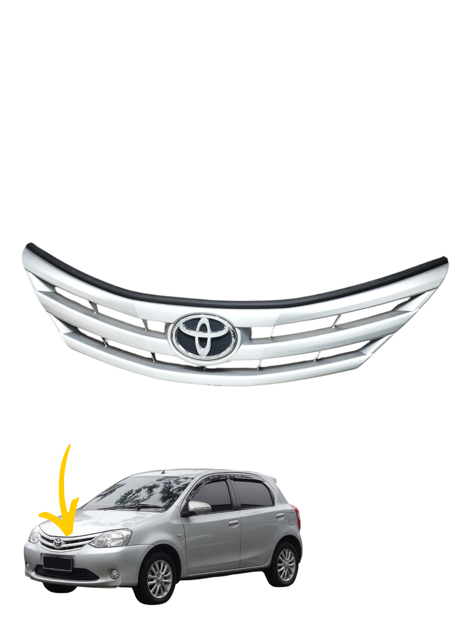 Grade Dianteira Toyota Etios