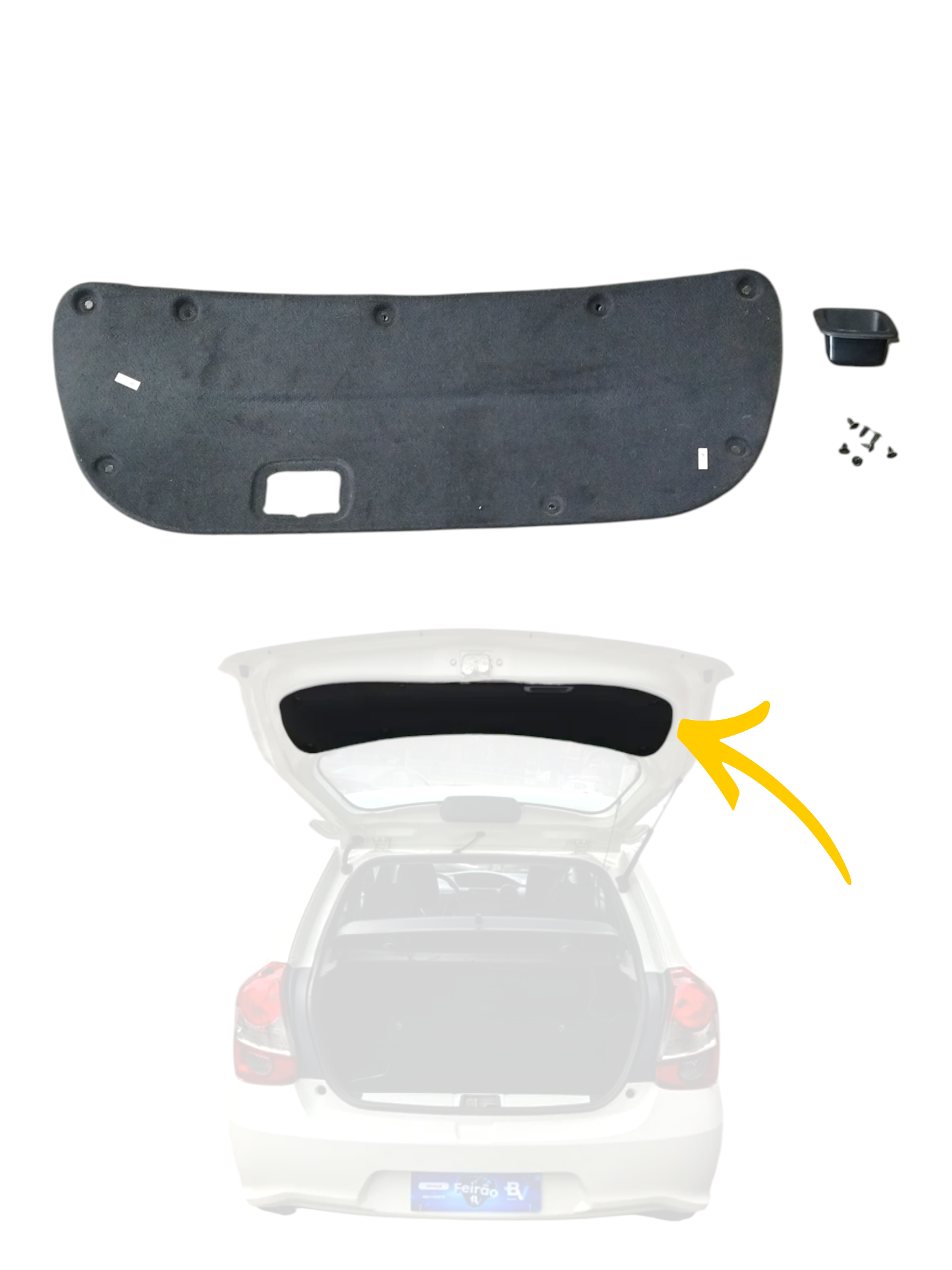 Acabamento Lateral Tampa Traseira Malas Toyota Etios 2015