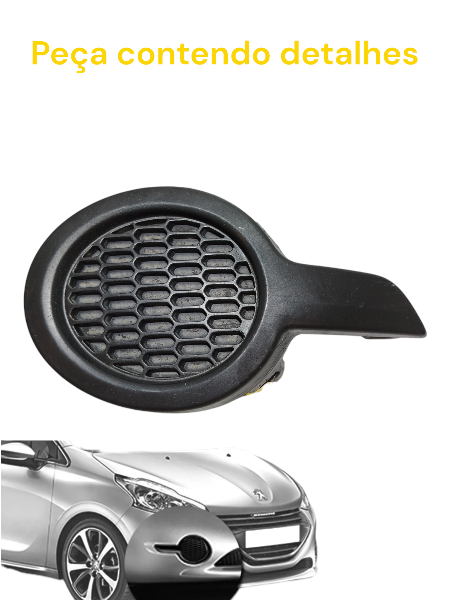 Moldura Farol Milha Direito Peugeot 208 2012 9677182280