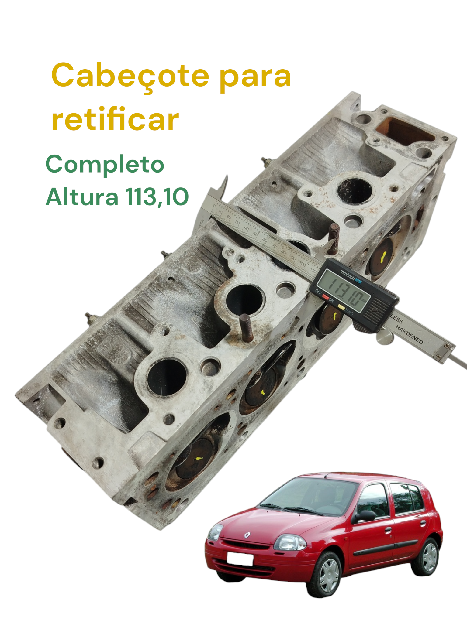 Cabeçote Motor K7M Renault Clio 1.6 8v 2000 Gasol Completo