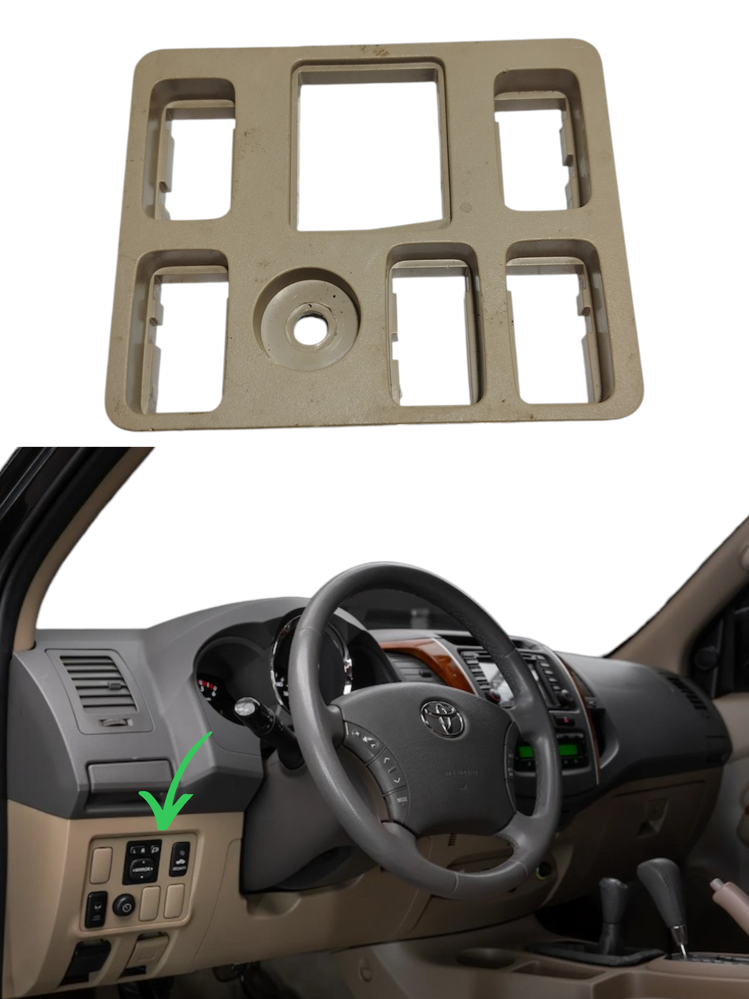 Moldura Acabamento Painel Esquerdo Toyota Hilux SW4 2009
