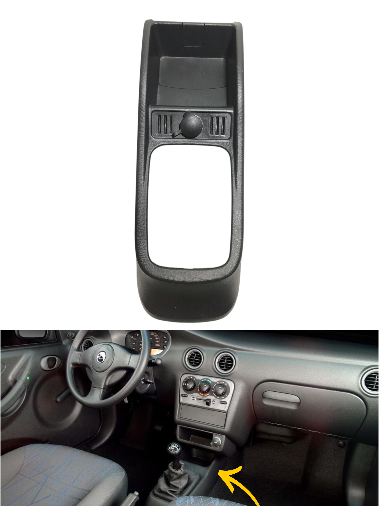 Console Central Chevrolet Celta 2007 93376854