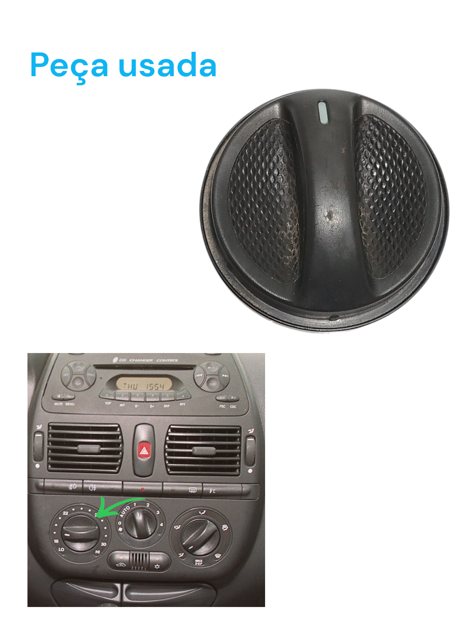 Botão Comando Ventilação Fiat Marea 2000