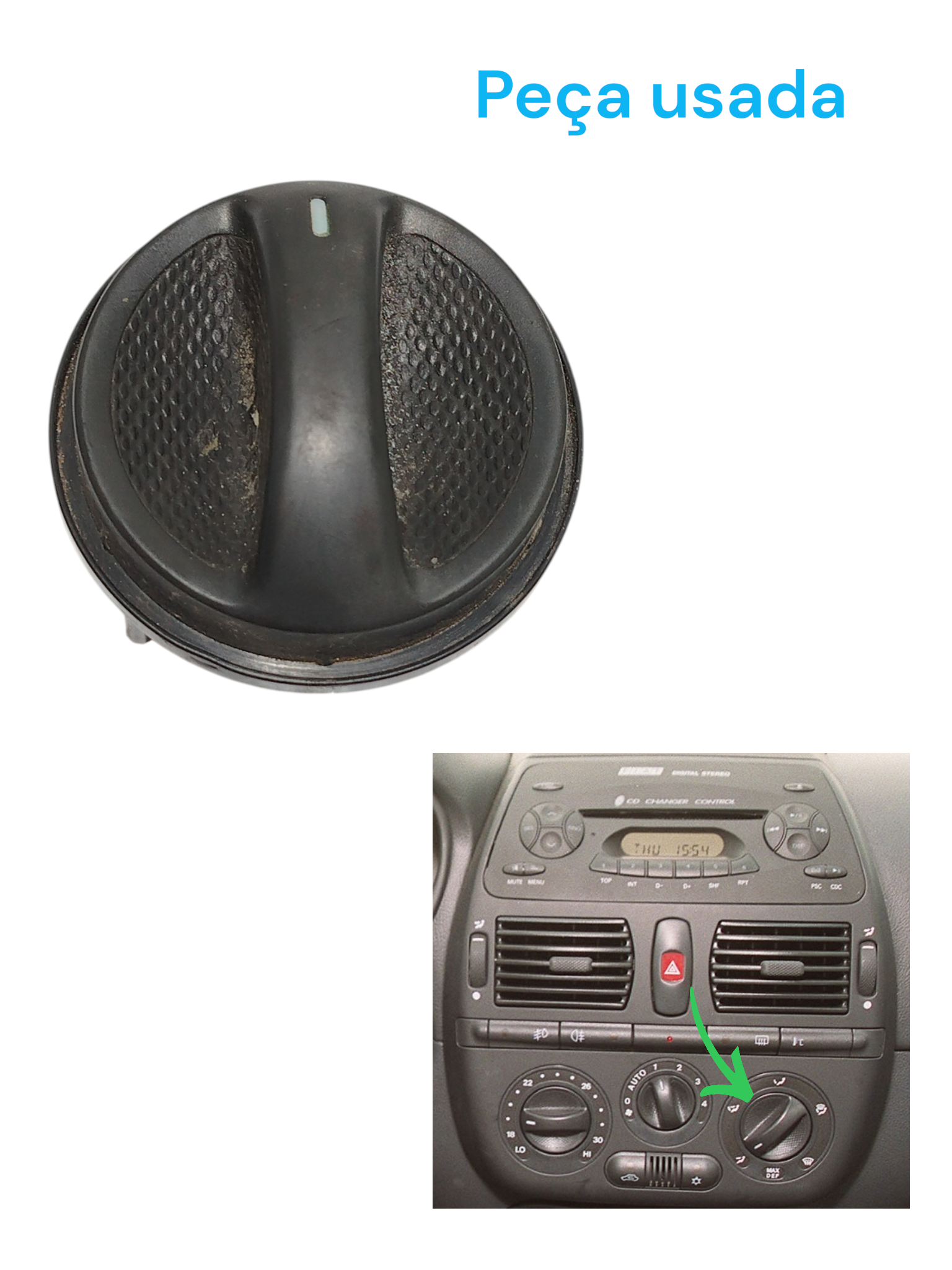 Botão Comando Ventilação Fiat Marea 2000