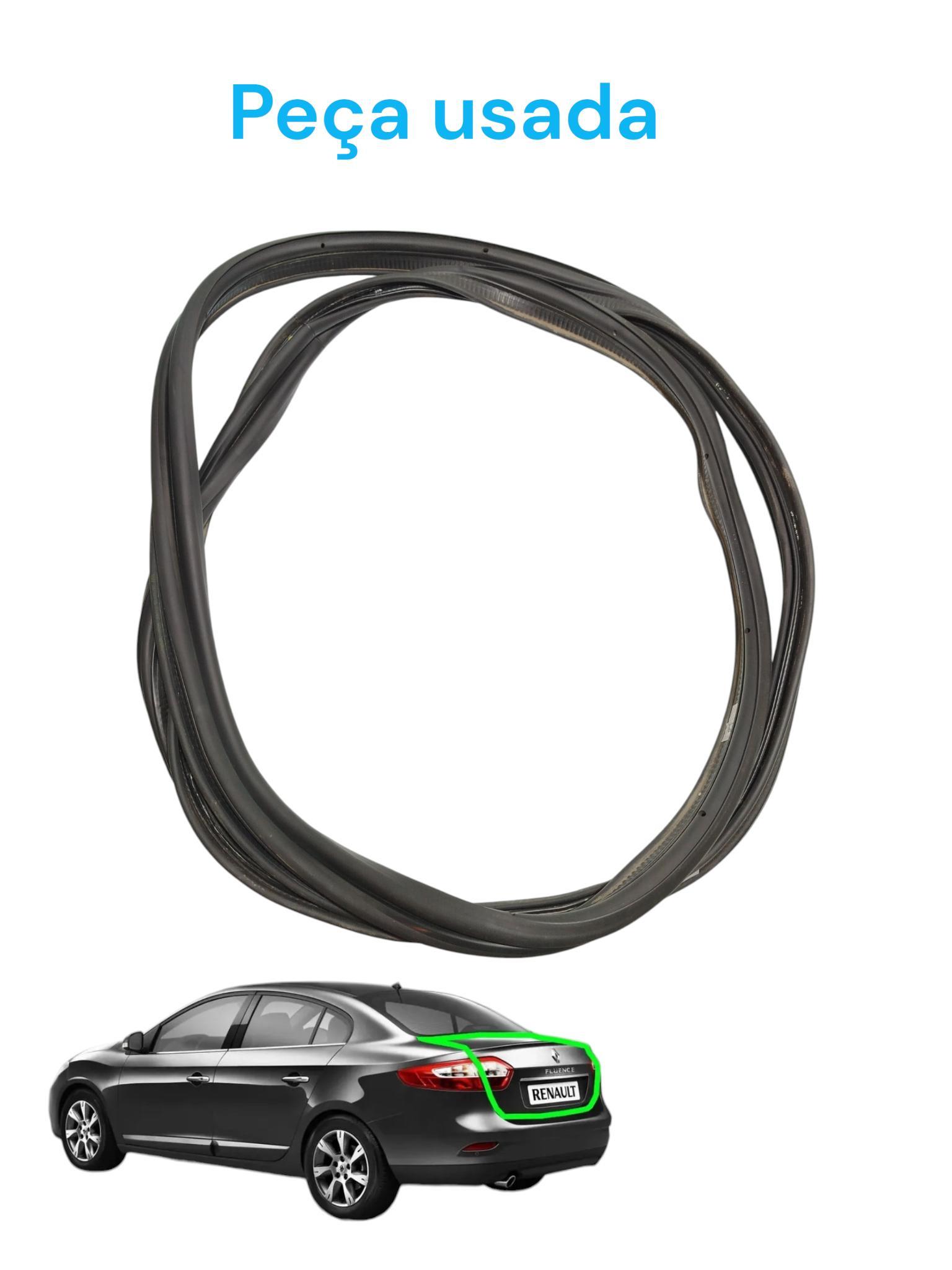 Borracha Vedação Tampa Traseira Renault Fluence 2011