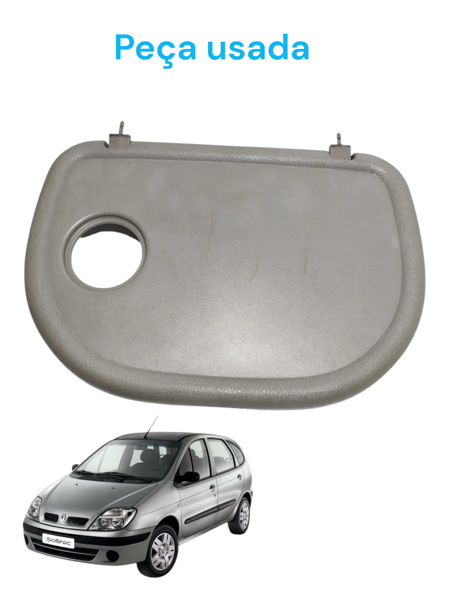 Acabamento Porta Copo Banco Renault Scenic 2000 9234304