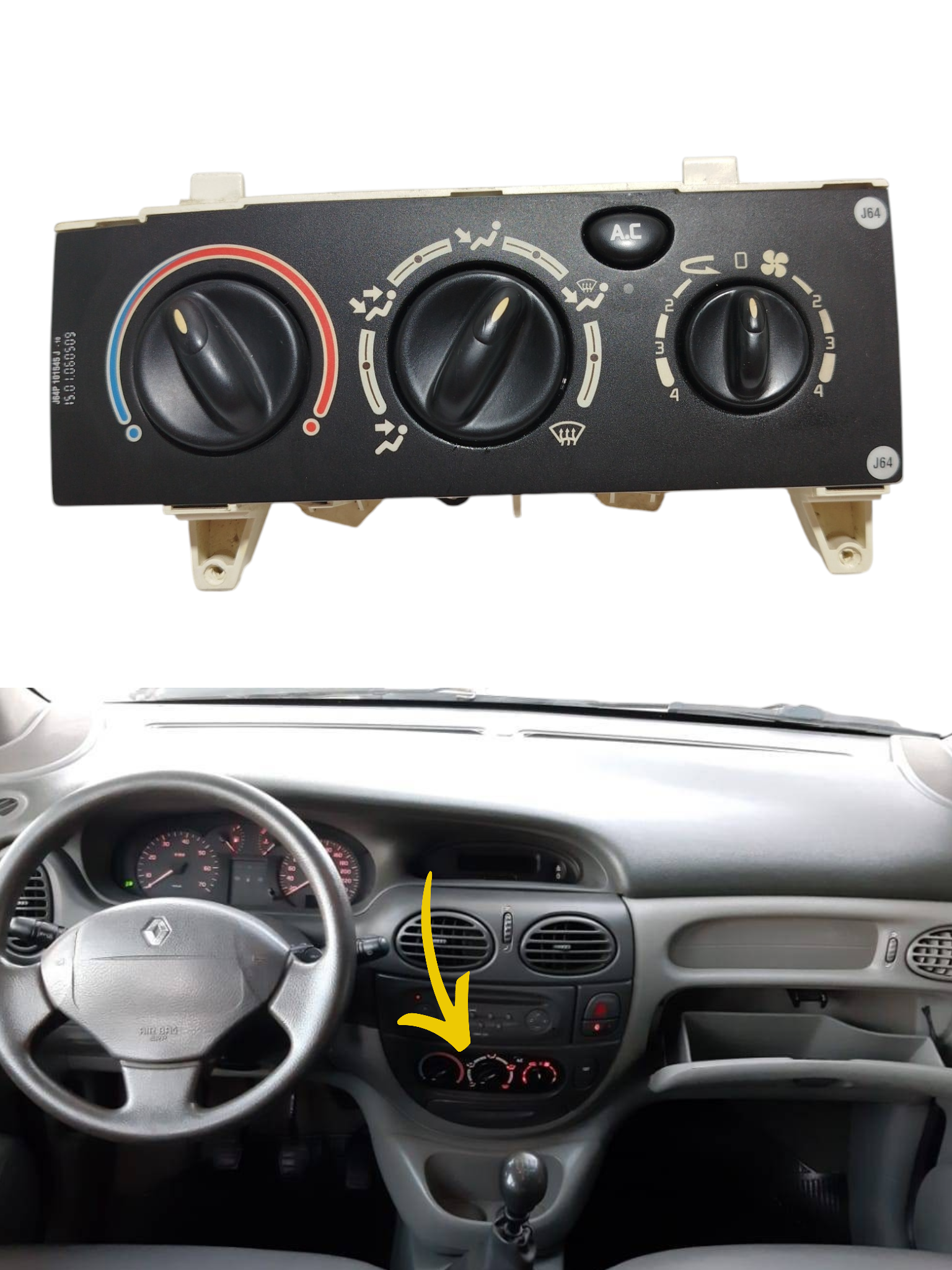 Comando Ventilação Ar Condicionado Renault Scenic 2001