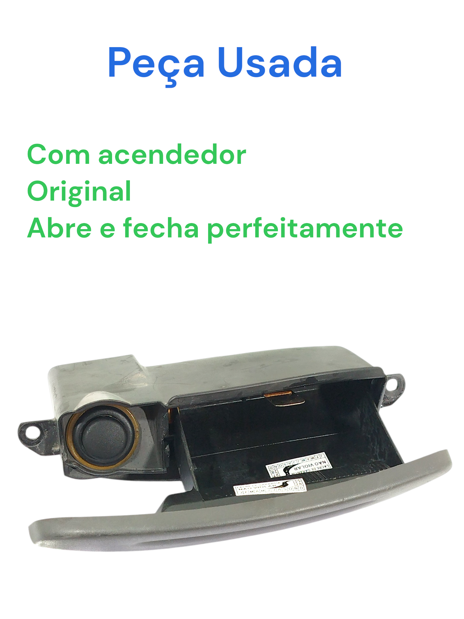 Cinzeiro Porta Objetos Painel Central Scenic 2001 7700426757